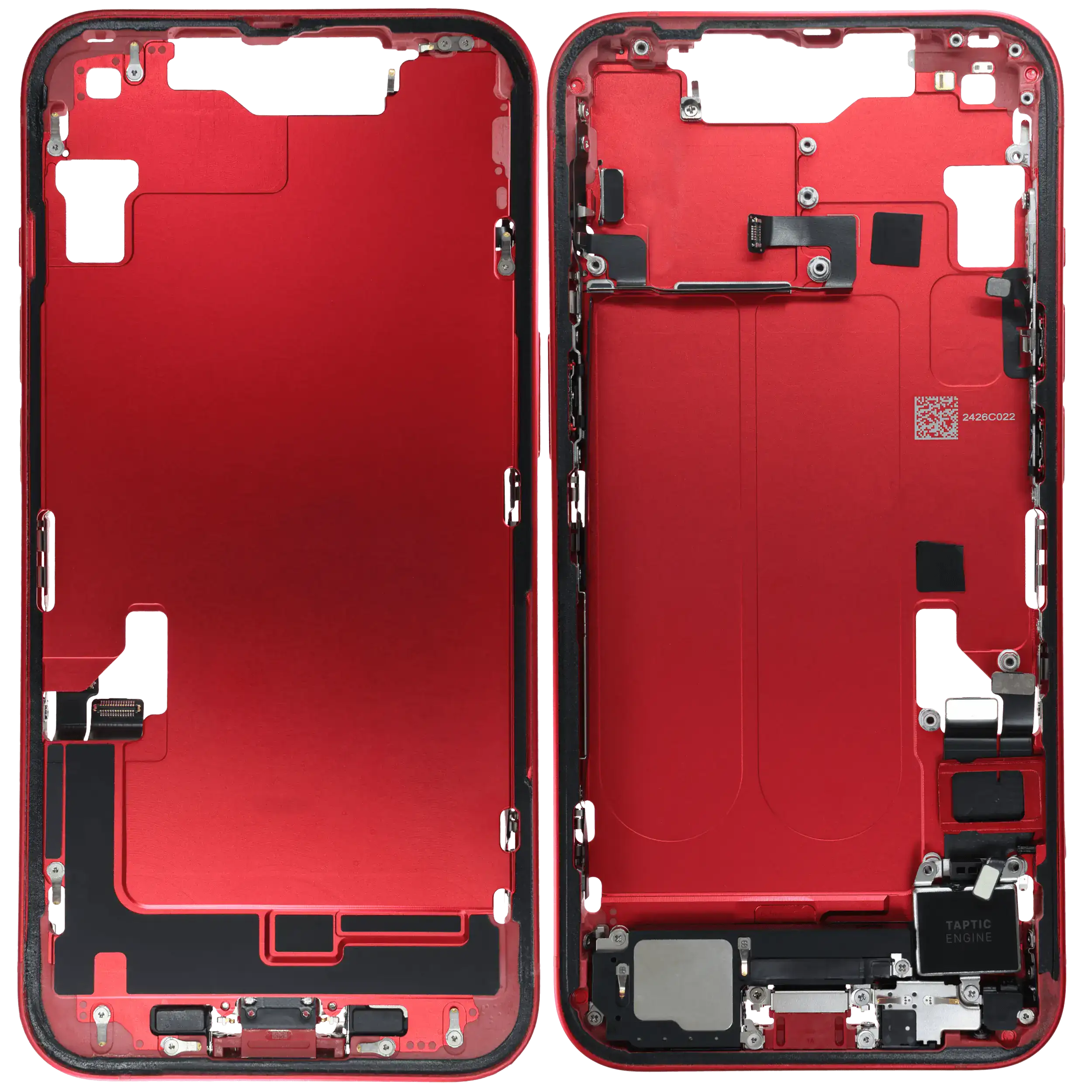 Original Apple-Ausbau C gebraucht – iPhone 14 EU / Global Version Rahmen Rot