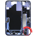 Midframe/Frame with Charging Port Flex and Small Parts for iPhone 16 (EU/Global Version) (Used OEM Pull, C Quality) (Ultramarine)