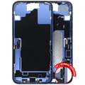 Midframe/Frame with Charging Port Flex and Small Parts for iPhone 16 Plus (EU/Global Version) (Used OEM, Quality A) (Ultramarine)