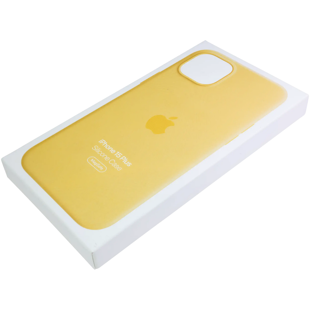 Silikonhülle mit MagSafe für iPhone 15 Plus (OEM Grade New) (Sunshine)