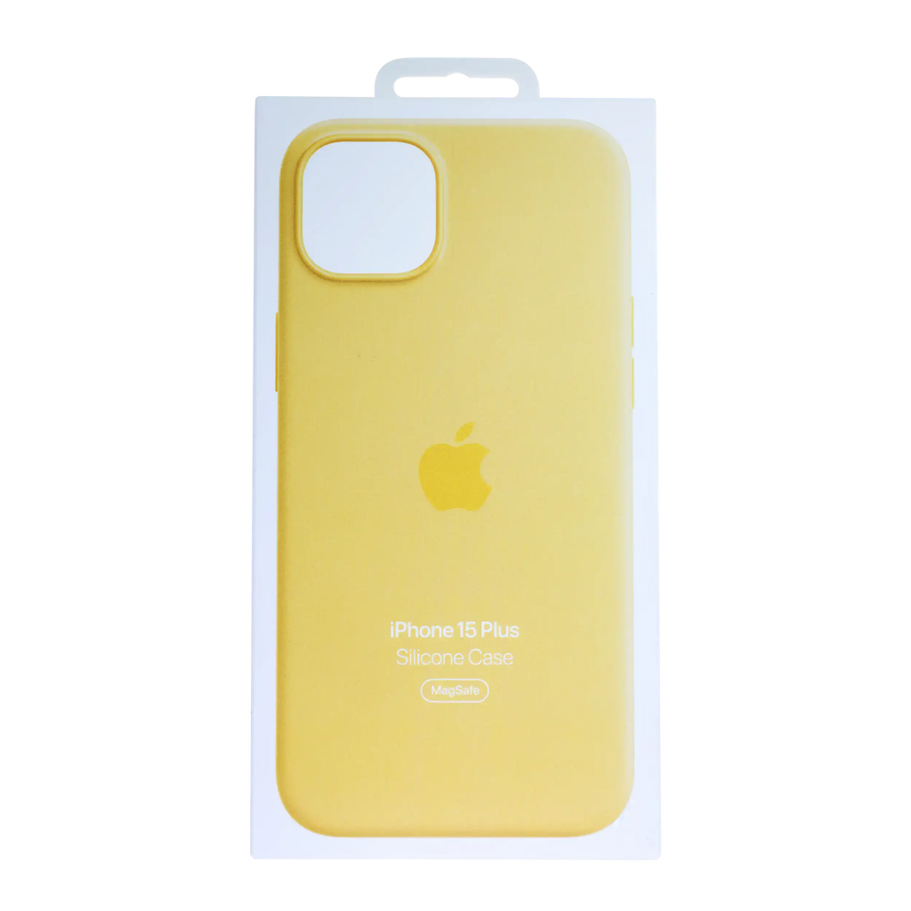 Silikonhülle mit MagSafe für iPhone 15 Plus (OEM Grade New) (Sunshine)