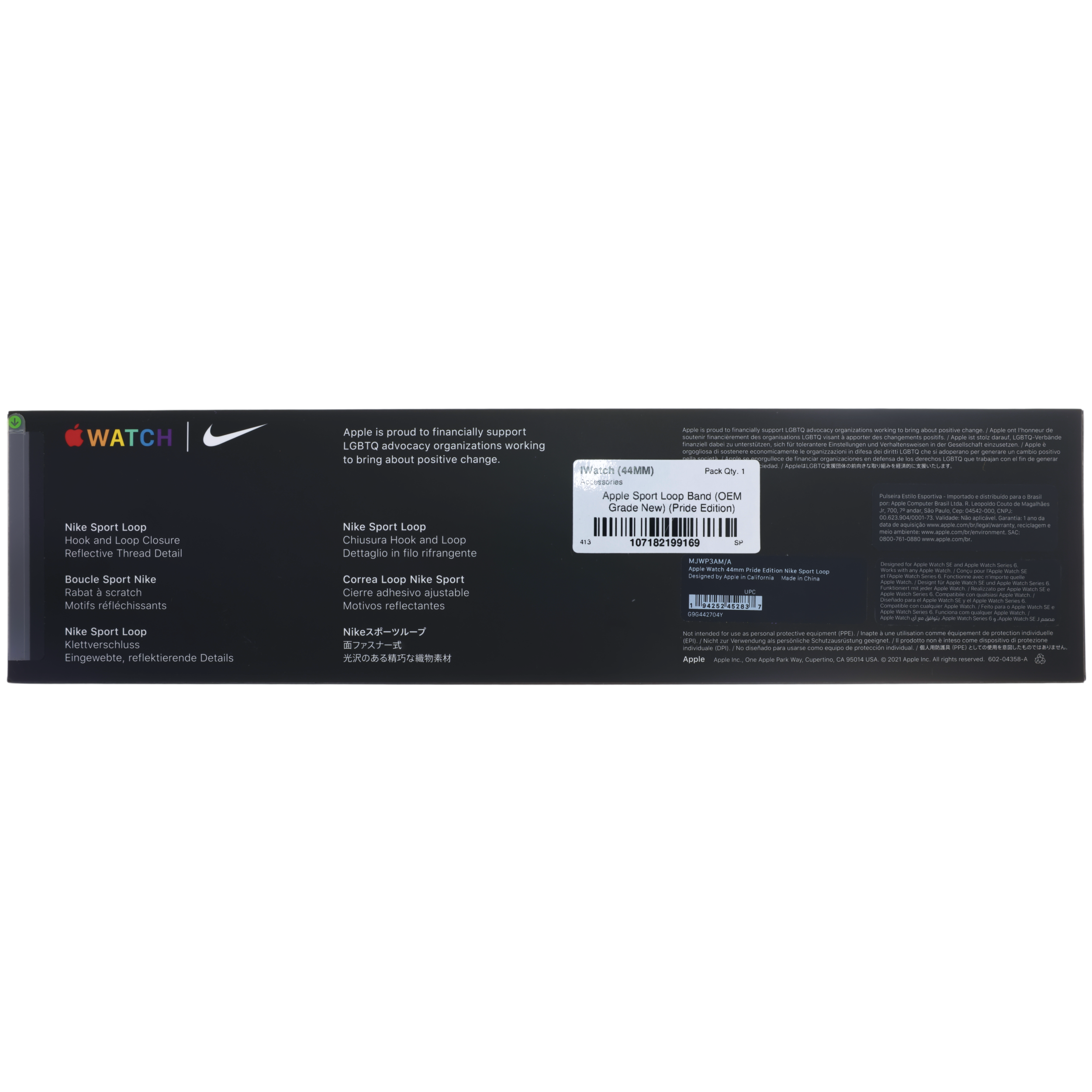 Apple Sport Loop Band for Apple Watch 44mm (OEM Grade New) (Pride Edition)