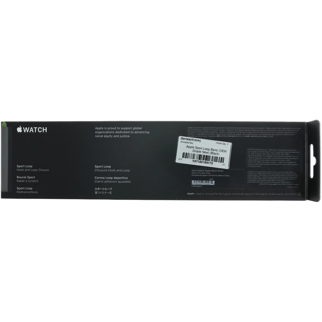 Apple Sport Loop Band for All Watch Series (41mm) (OEM Grade New) Black