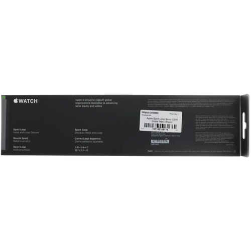 Apple Sport Loop Armband für alle Watch-Modelle 45 mm OEM Neu Schwarz