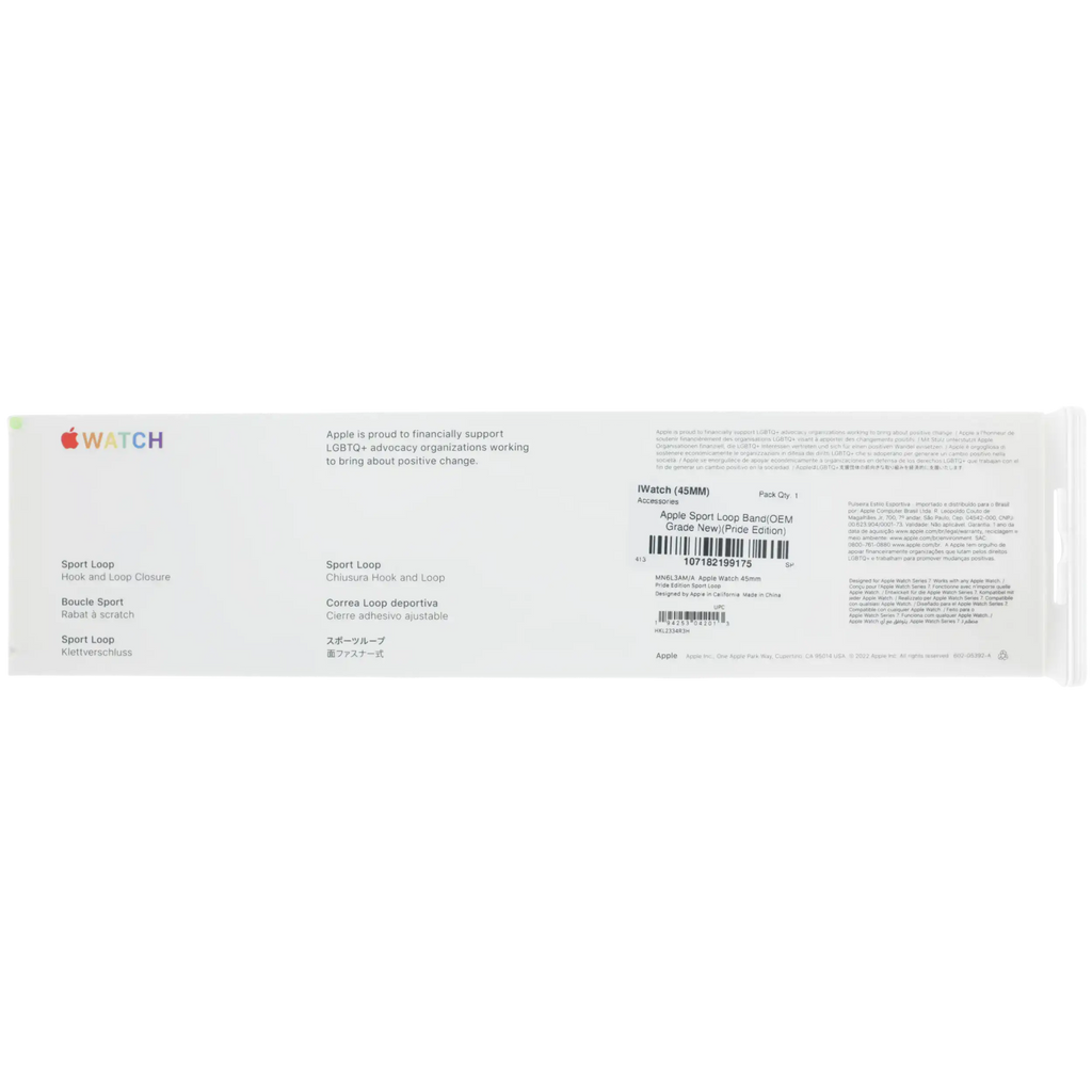 Apple Sport Loop Band for All Watch Series (45mm) OEM Grade New Pride Edition