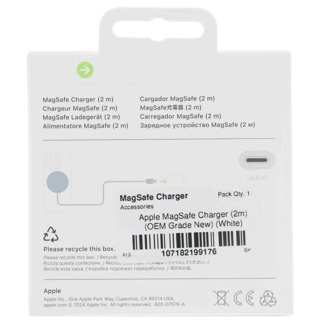 Apple MagSafe Charger (2m) (OEM Grade New) (White)