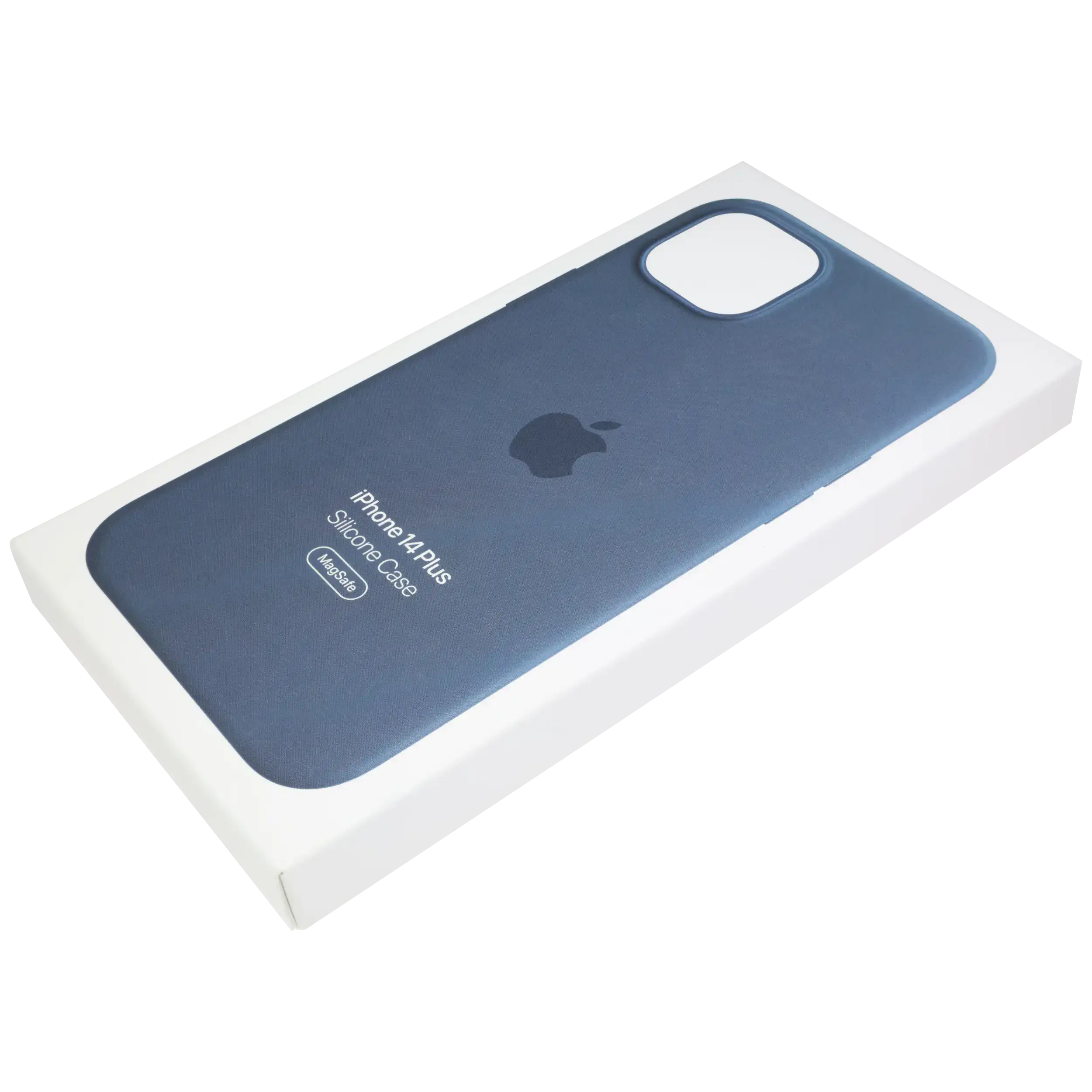 Silikon-Case mit MagSafe für iPhone 14 Plus (OEM Grade New) (Storm Blue)