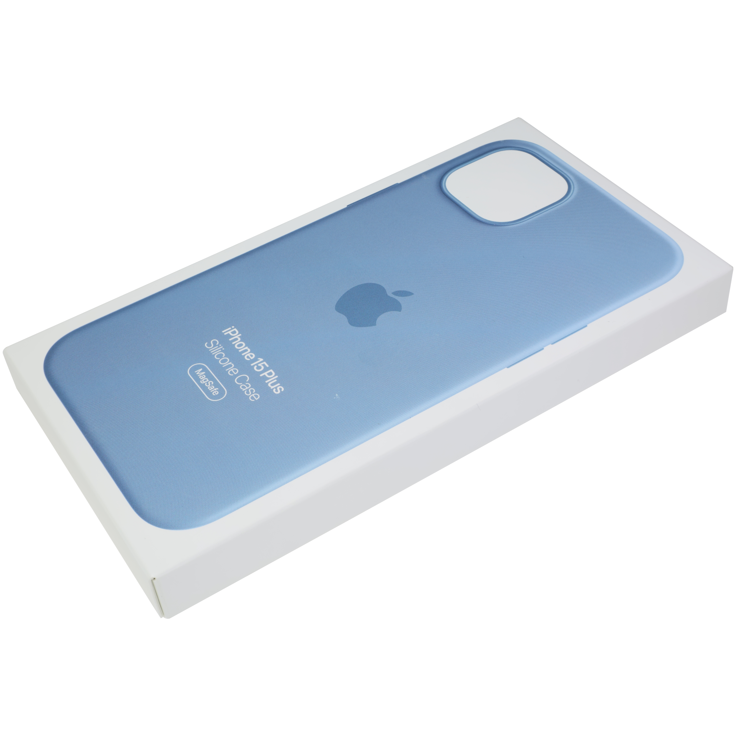 Silikonhülle mit MagSafe für iPhone 15 Plus (OEM Grade New) (Winter Blue)