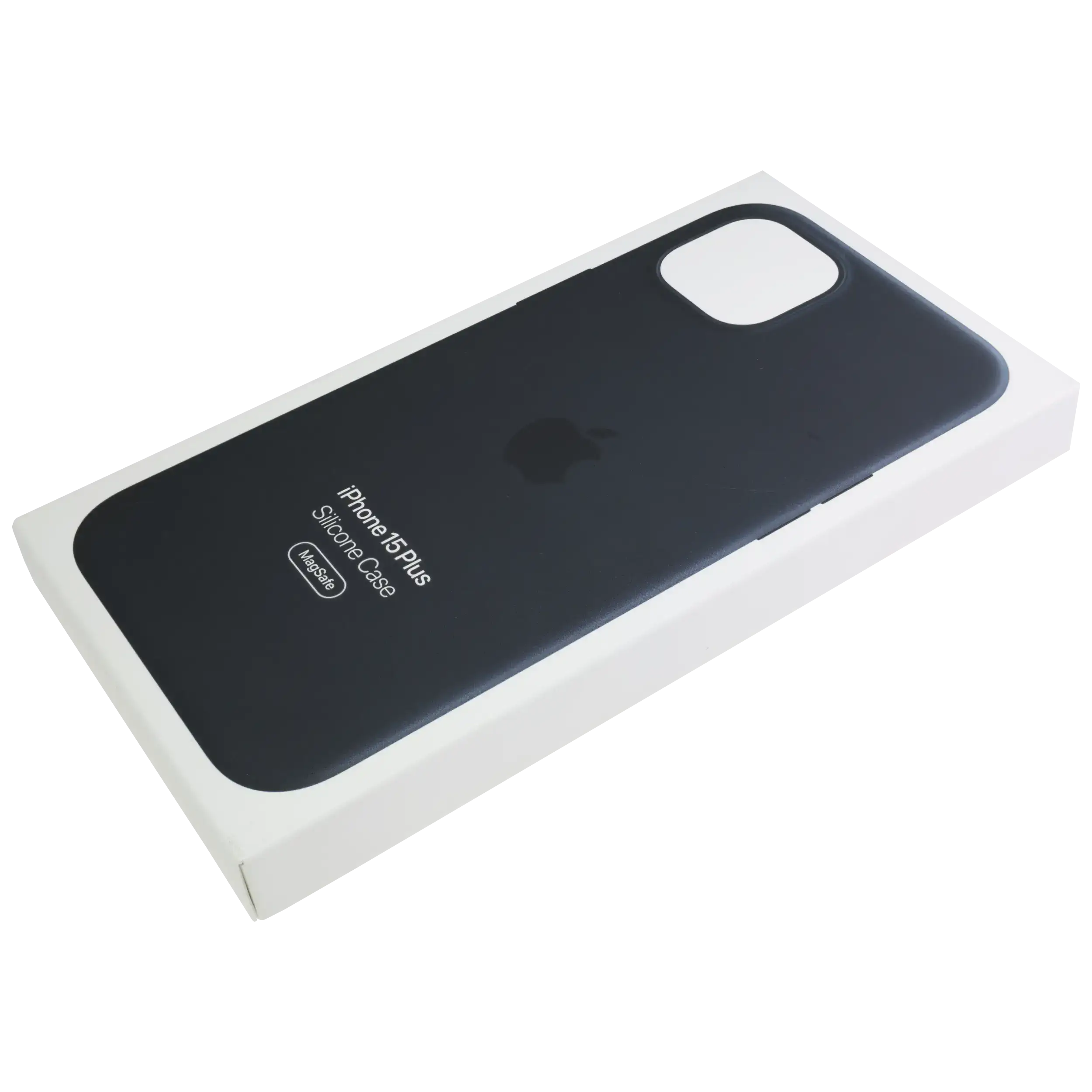 Silikon-Case mit MagSafe für iPhone 15 Plus (OEM Grade New) (Schwarz)