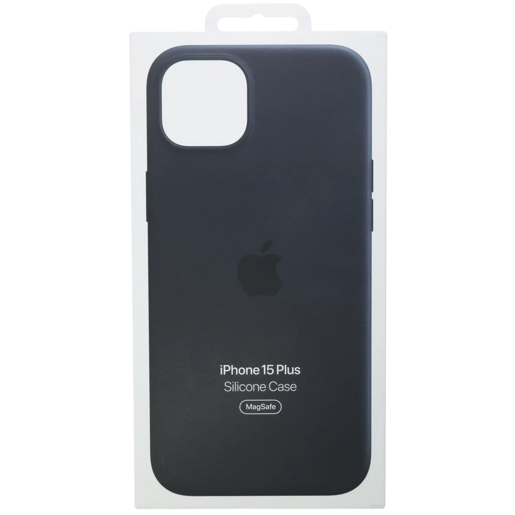Silikon-Case mit MagSafe für iPhone 15 Plus (OEM Grade New) (Schwarz)