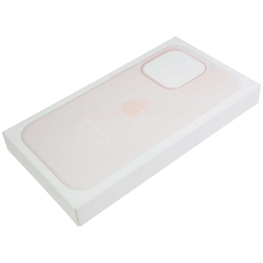 Silicone Case with MagSafe for iPhone 15 Pro (OEM Grade New) (Light Pink)