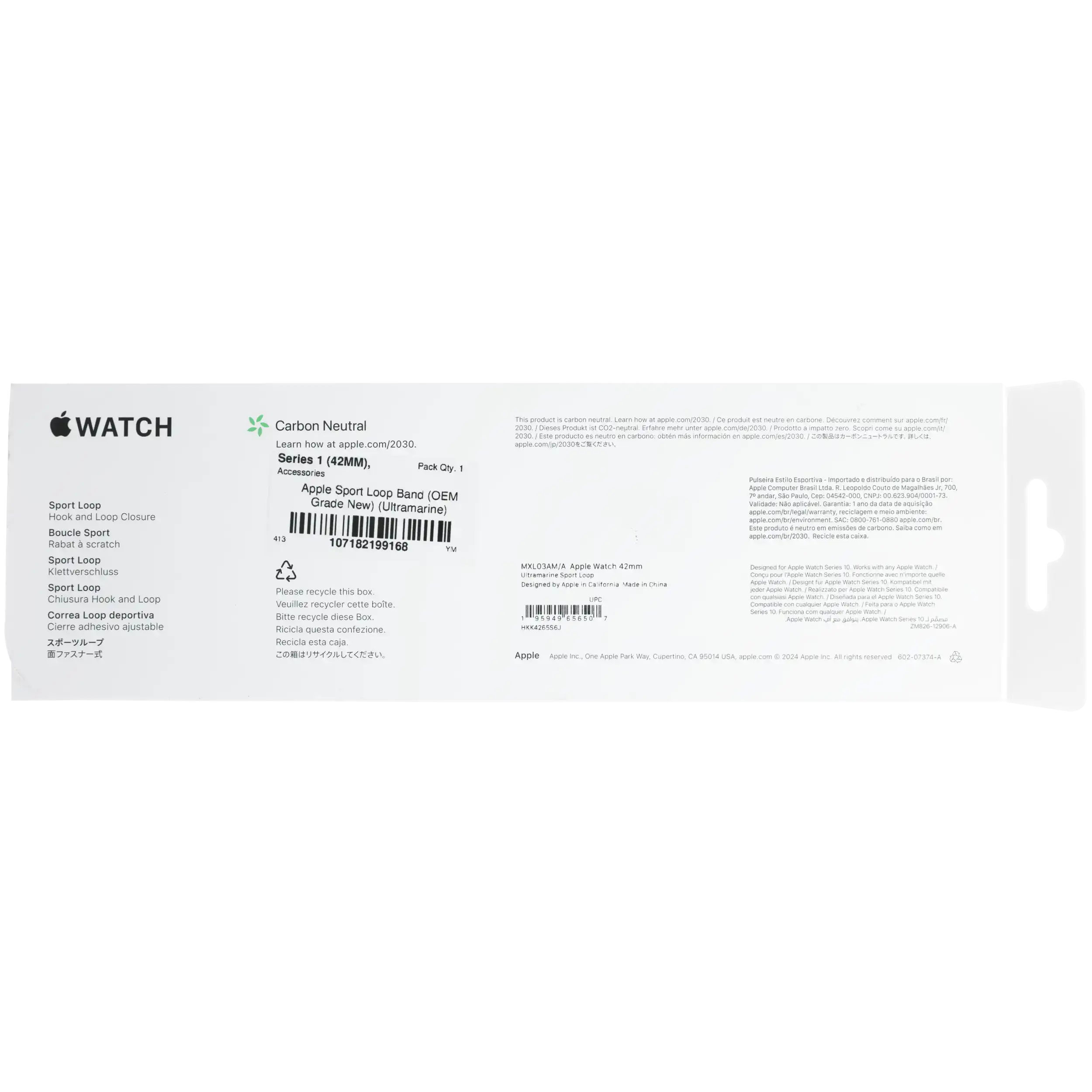 Apple Sport Loop Ultramarine Band – 42mm – OEM New