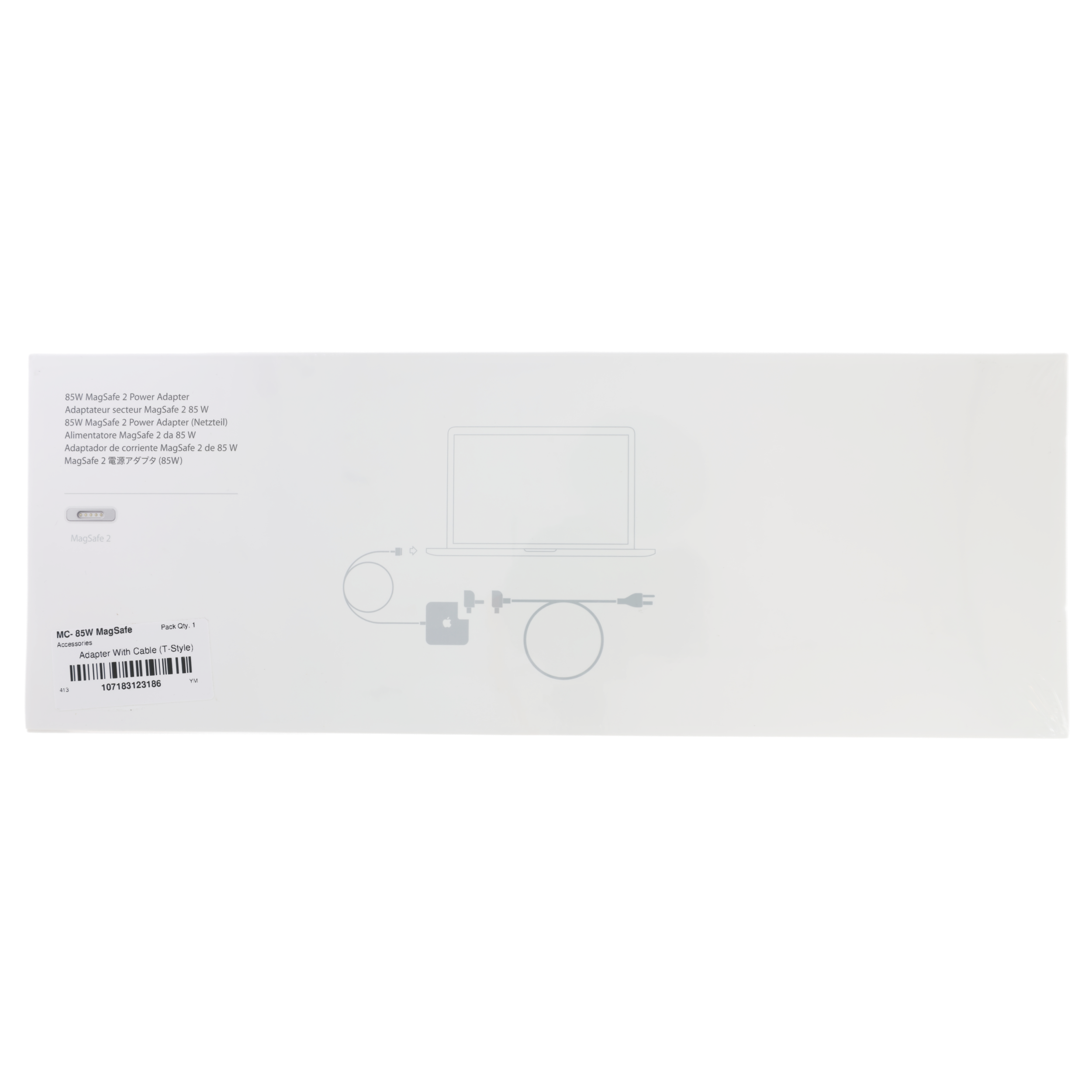 85W MagSafe 2 Netzteil (T-Style) mit Kabel OEM Neu für MacBook Pro 13