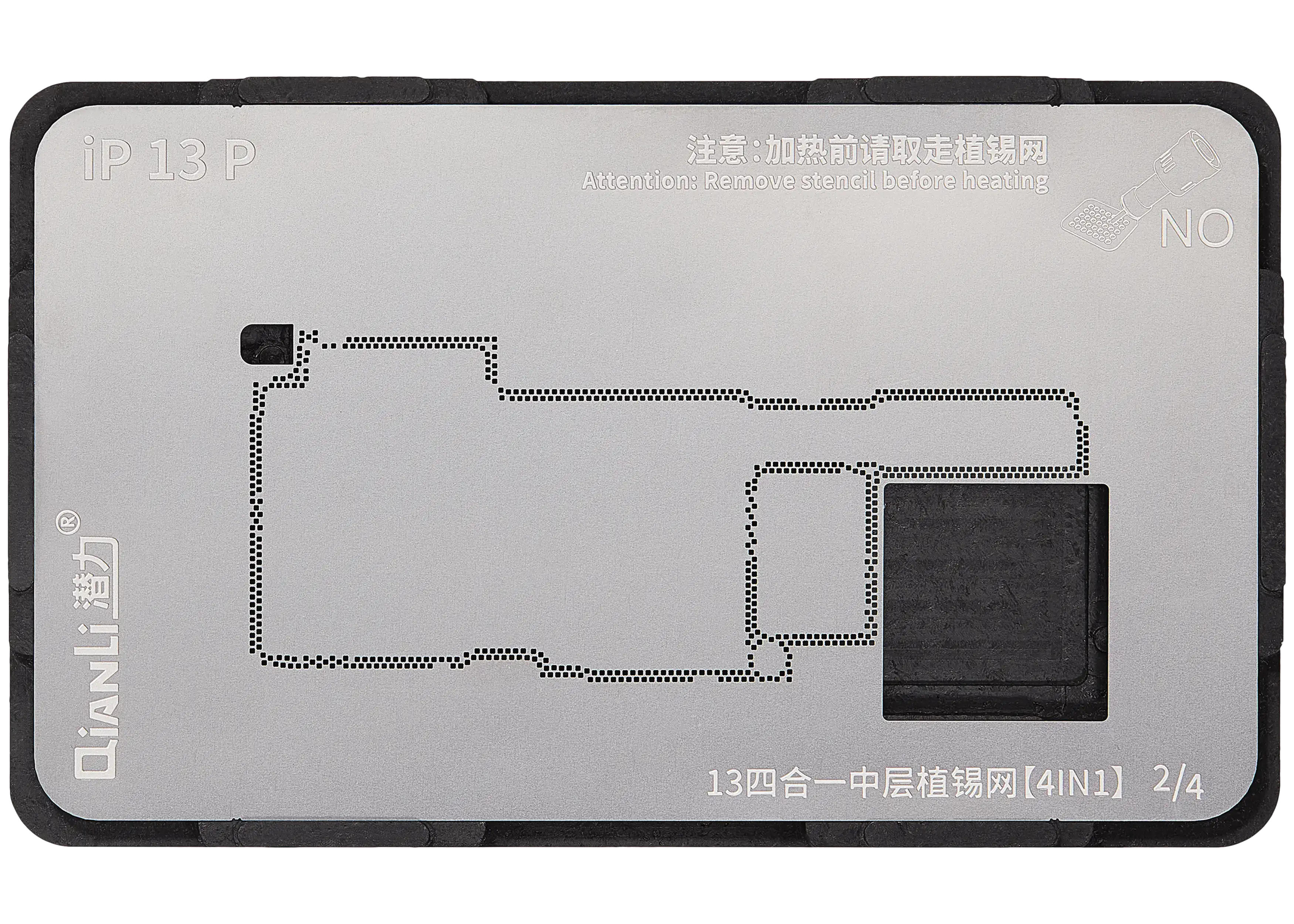 4in1 Midframe-Reballing-Plattform ohne Abdeckung für Apple iPhone 13(Qianli)