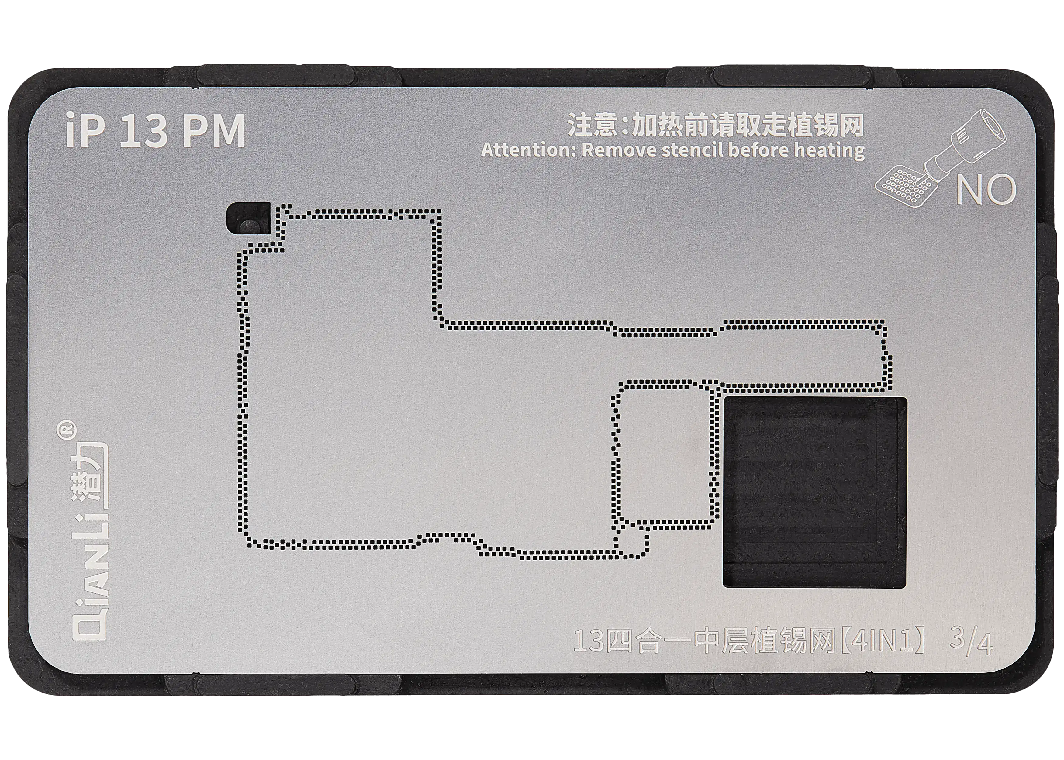 4in1 Midframe-Reballing-Plattform ohne Abdeckung für Apple iPhone 13(Qianli)
