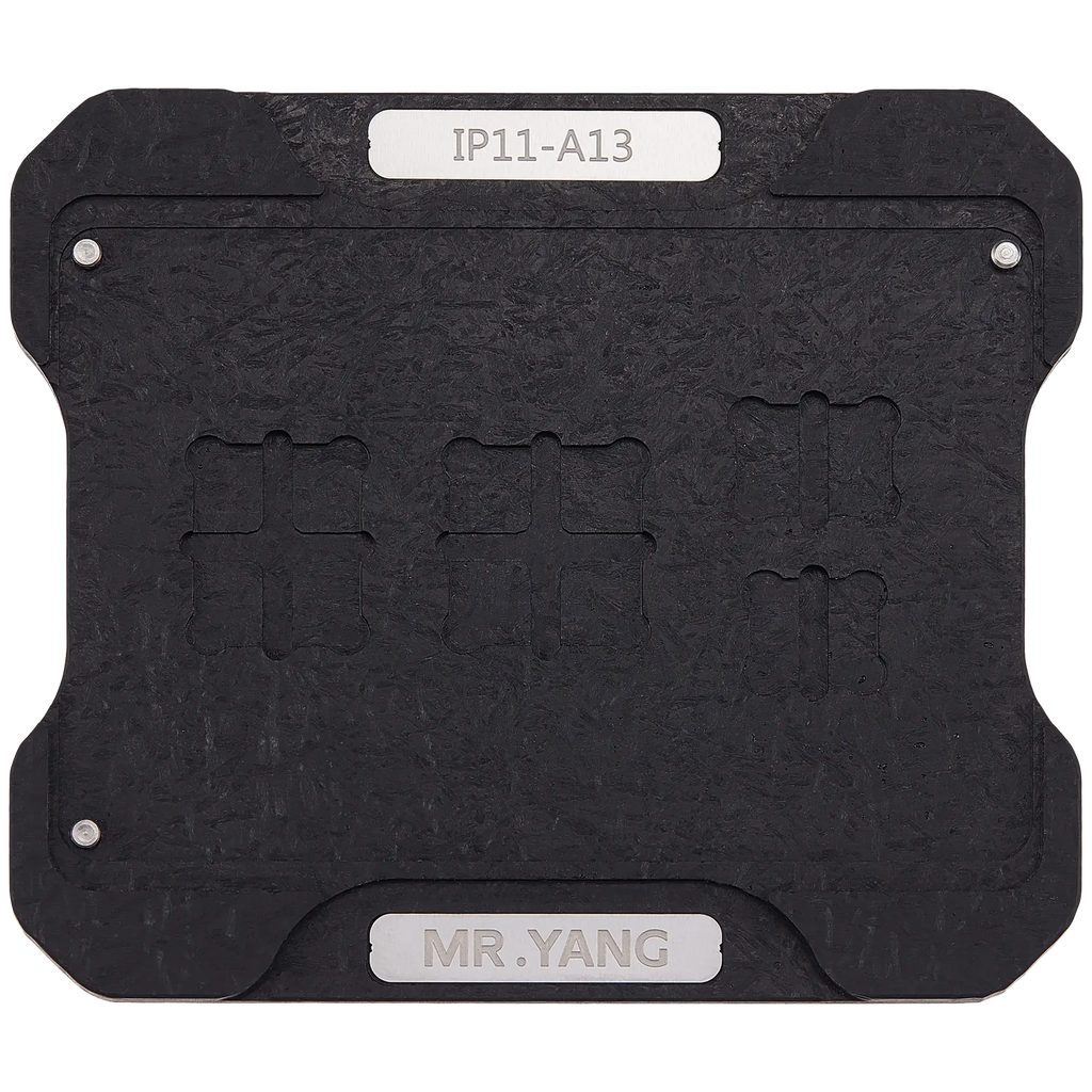 M.Y Mainboard Transfer Reballing Stencil (A13) and Middle Layer Frame Reballing Platform for iPhone 11/11 Pro/11 Pro Max (M.Y)