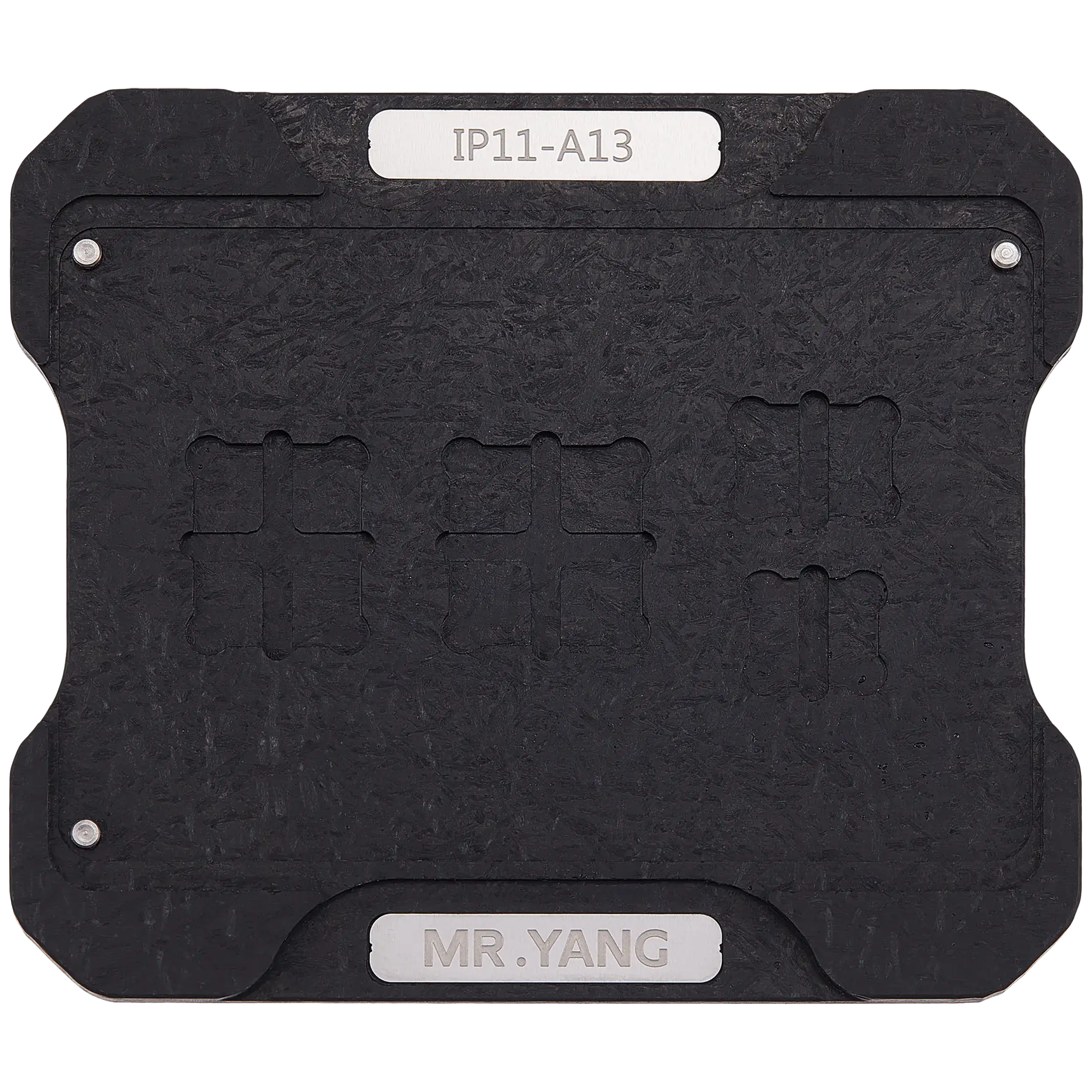 M.Y Mainboard Transfer Reballing Stencil (A13) and Middle Layer Frame Reballing Platform for iPhone 11/11 Pro/11 Pro Max (M.Y)