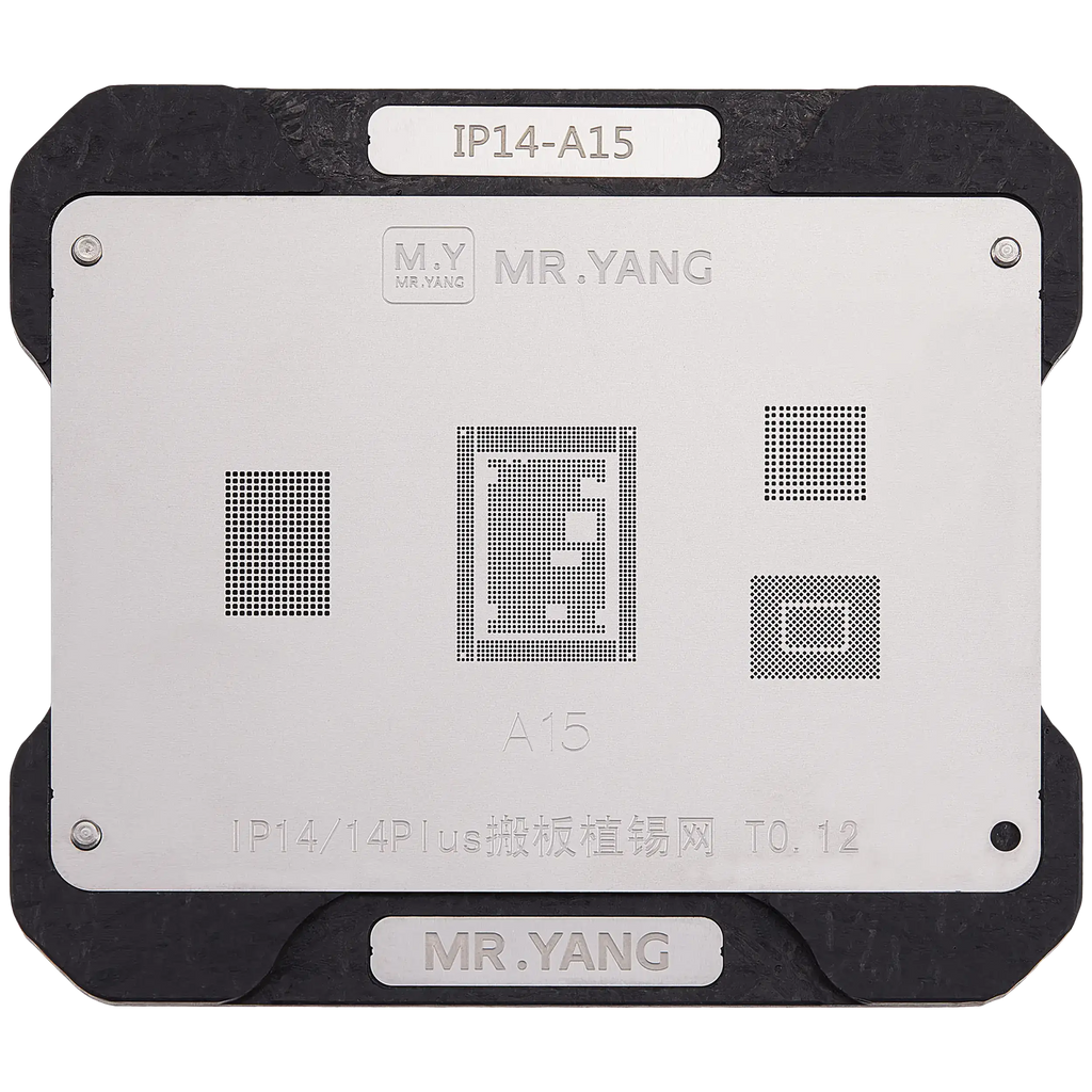 M.Y Board Transfer Reballing Stencil (A15) & Mid-Layer Frame Reballing Platform for iPhone 14 / iPhone 14 Plus (M.Y)