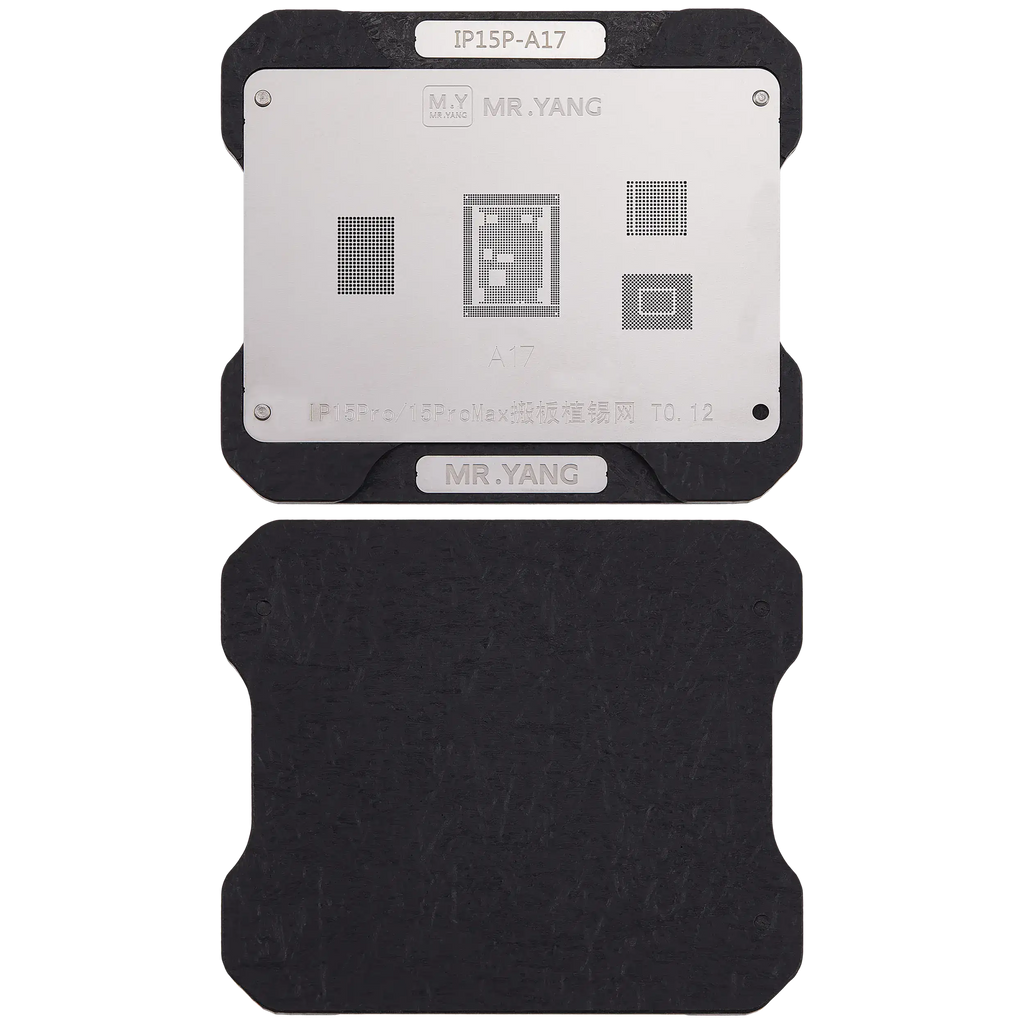A17 Reballing-Schablone & Rahmen für iPhone 15 Pro/Max