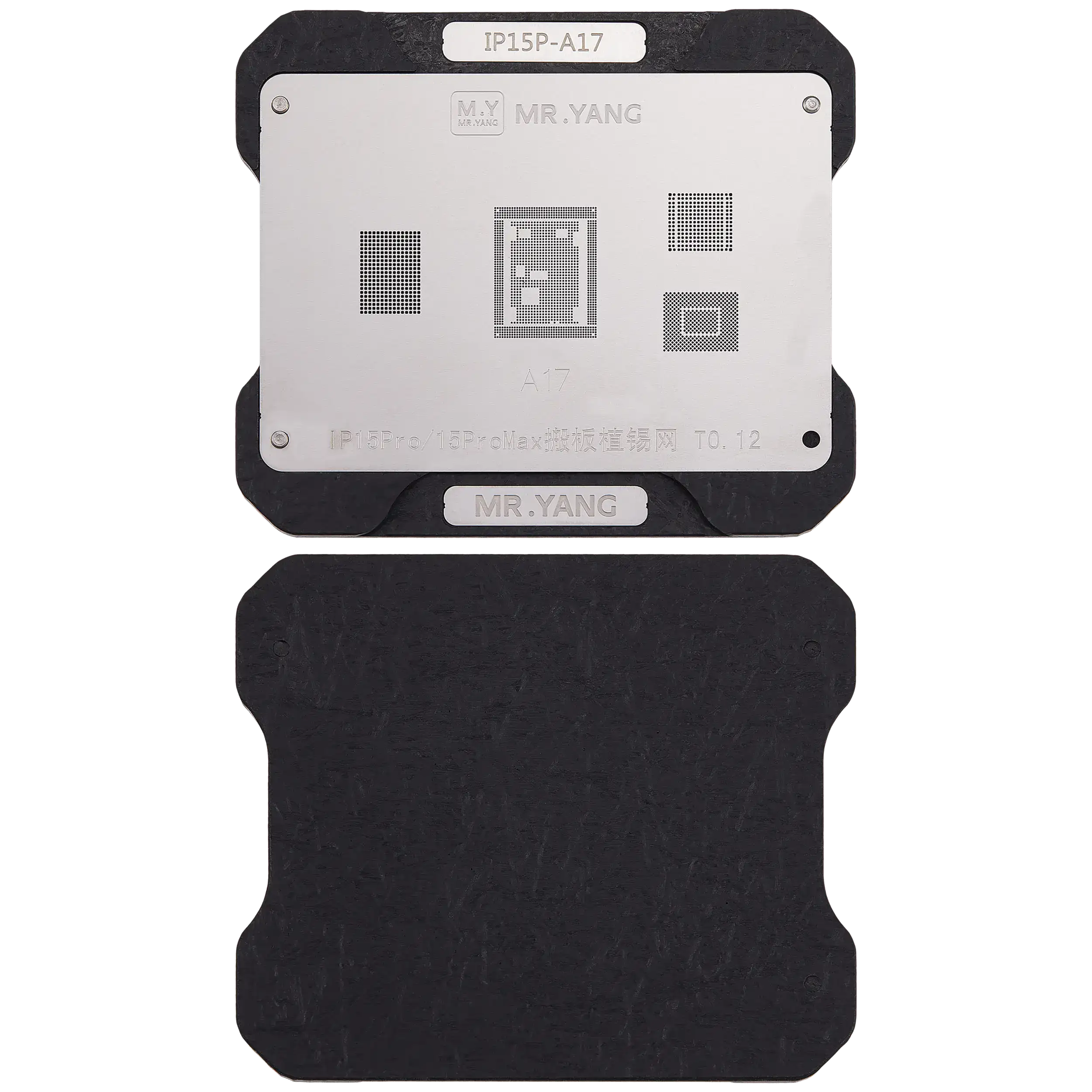 A17 Reballing-Schablone & Rahmen für iPhone 15 Pro/Max