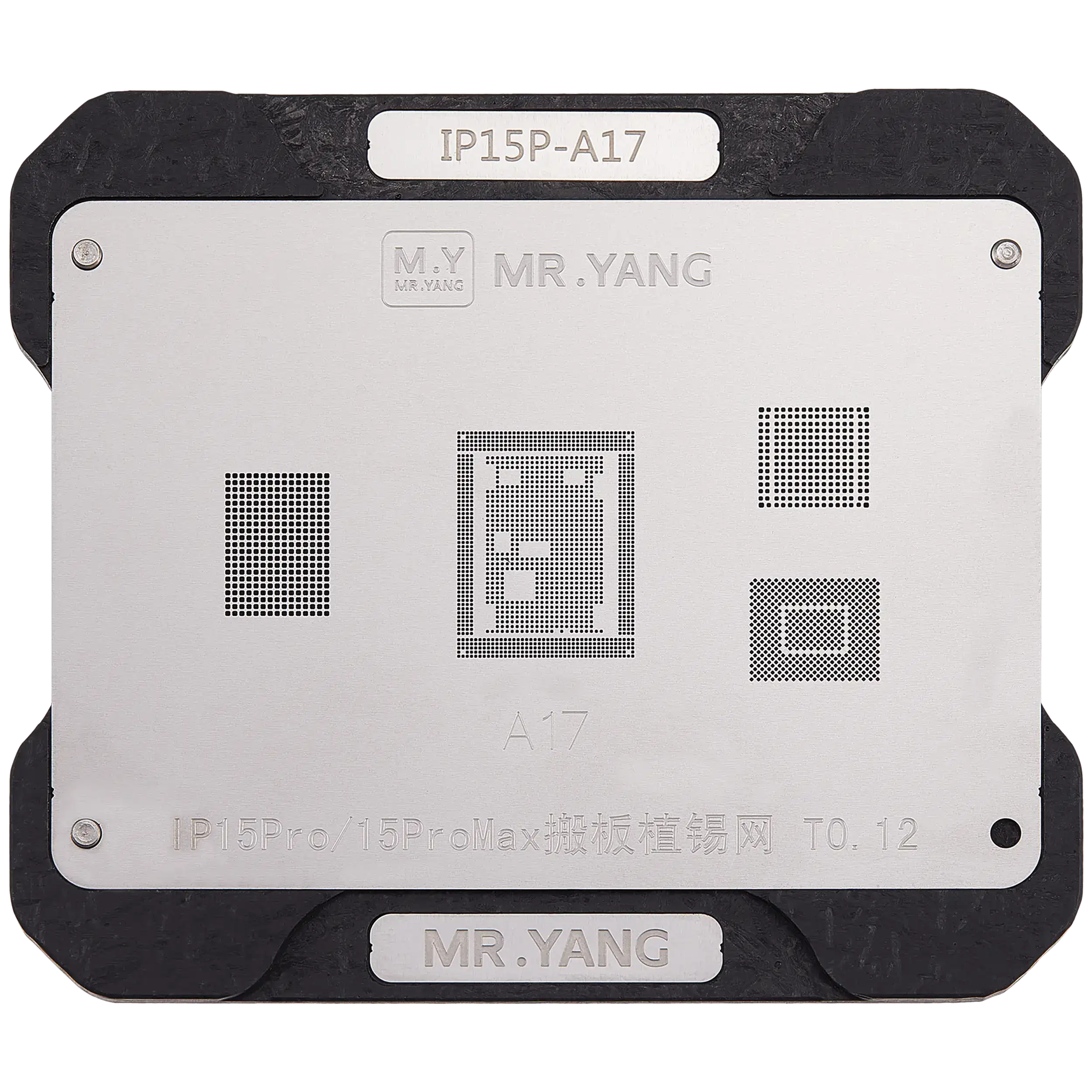 A17 Reballing-Schablone & Rahmen für iPhone 15 Pro/Max