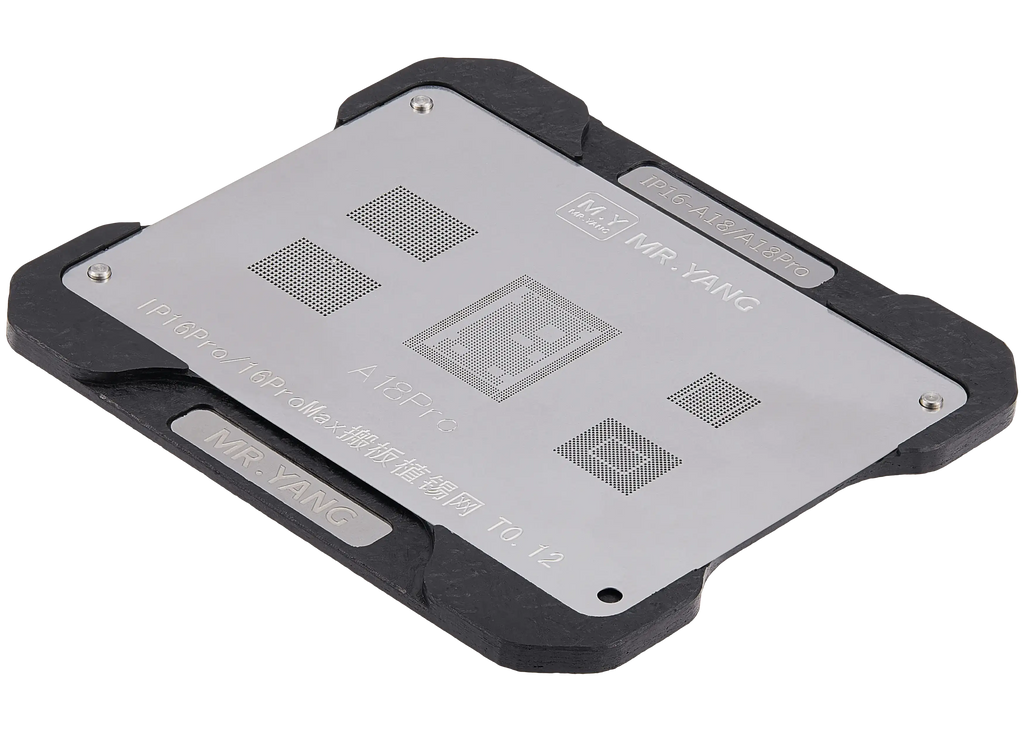 M.Y Board Transfer Reballing Stencil (A18 / A18 pro) and Mid-Layer Reballing Platform for iPhone 16 Series