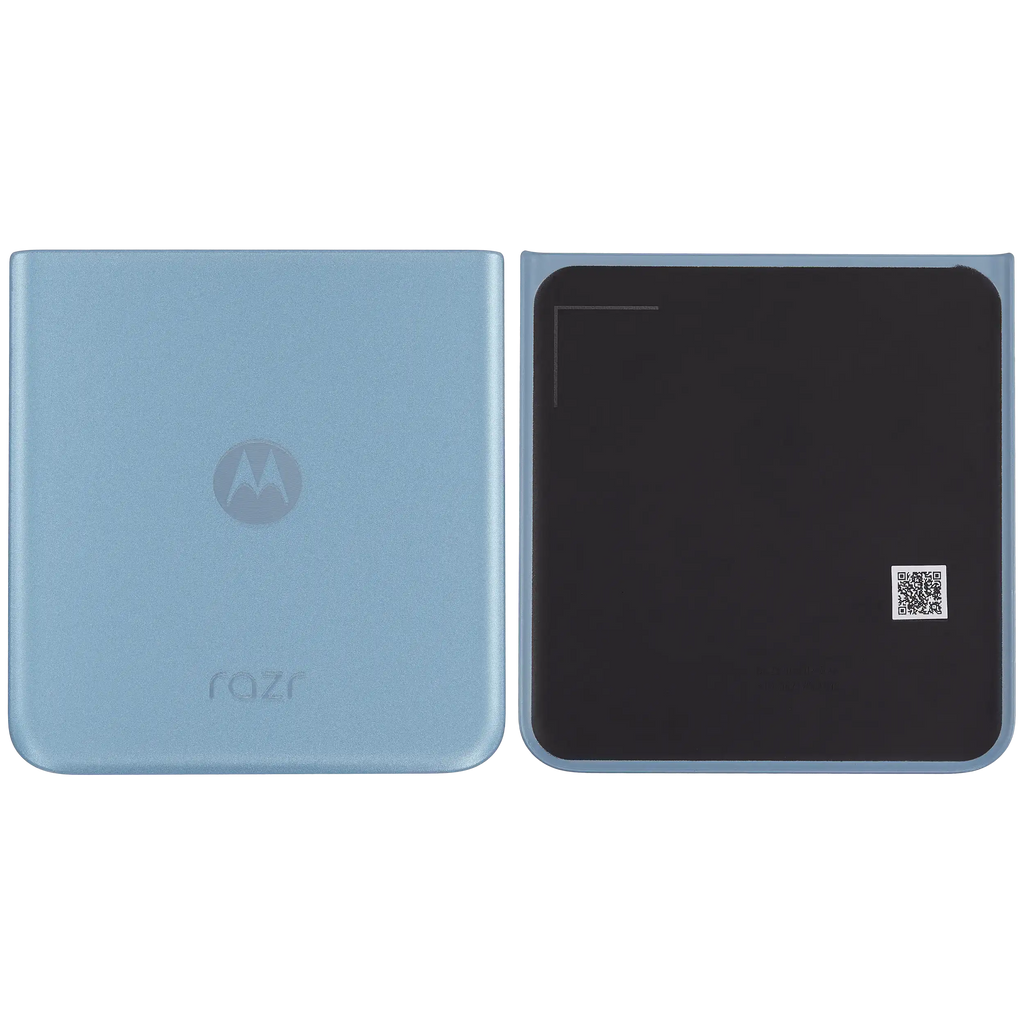 Bottom Backcover Glass für Motorola Razr Plus / Razr 40 Ultra (XT2321 / 2023) (Premium) (Glacier Blue)