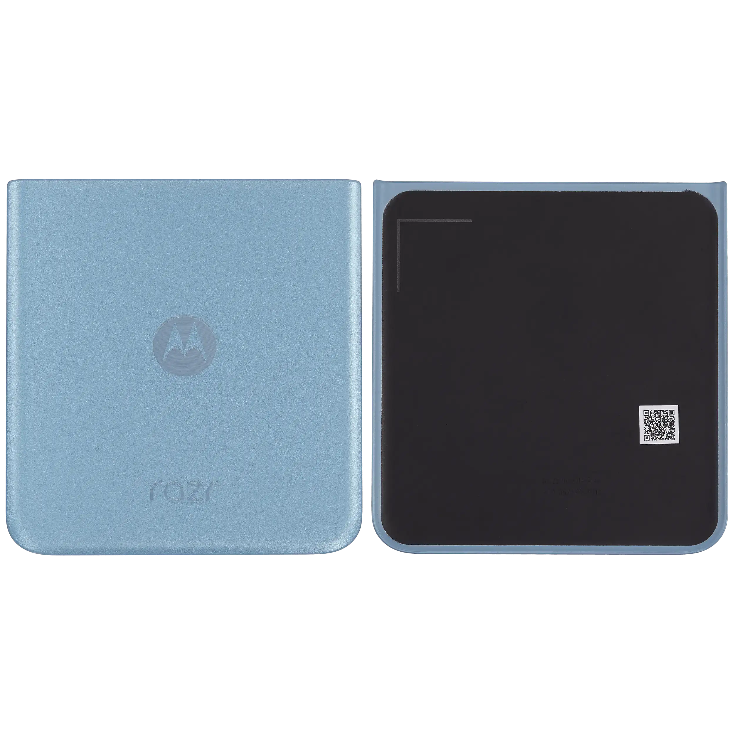 Bottom Backcover Glass für Motorola Razr Plus / Razr 40 Ultra (XT2321 / 2023) (Premium) (Glacier Blue)