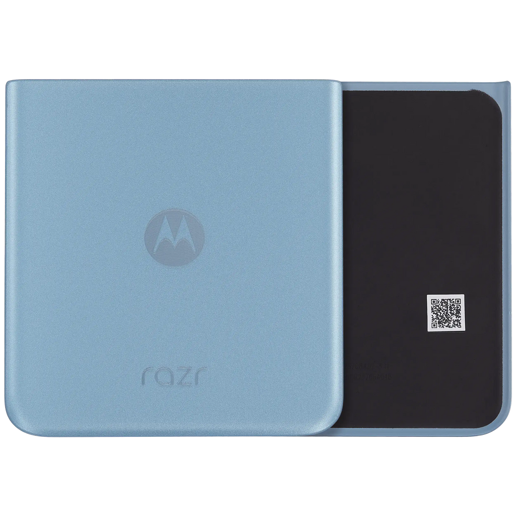 Bottom Backcover Glass für Motorola Razr Plus / Razr 40 Ultra (XT2321 / 2023) (Premium) (Glacier Blue)
