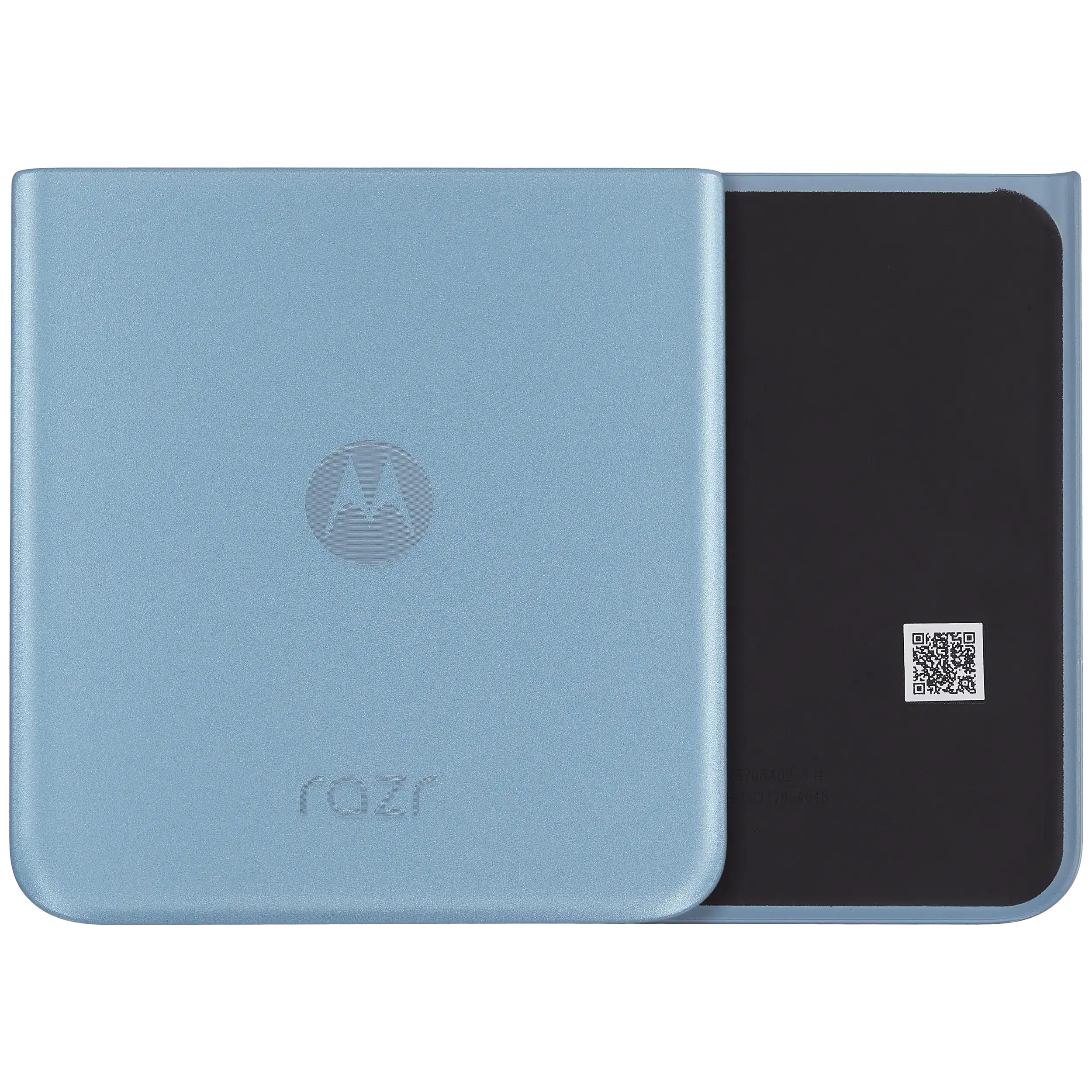 Bottom Backcover Glass für Motorola Razr Plus / Razr 40 Ultra (XT2321 / 2023) (Premium) (Glacier Blue)