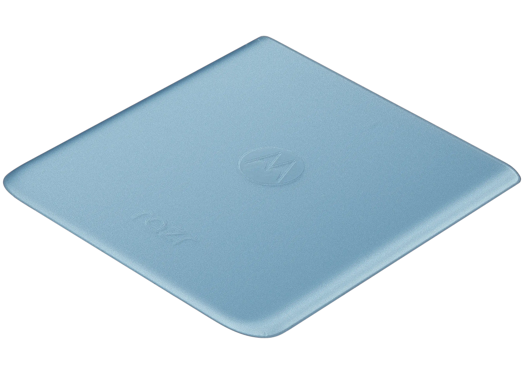 Bottom Backcover Glass für Motorola Razr Plus / Razr 40 Ultra (XT2321 / 2023) (Premium) (Glacier Blue)