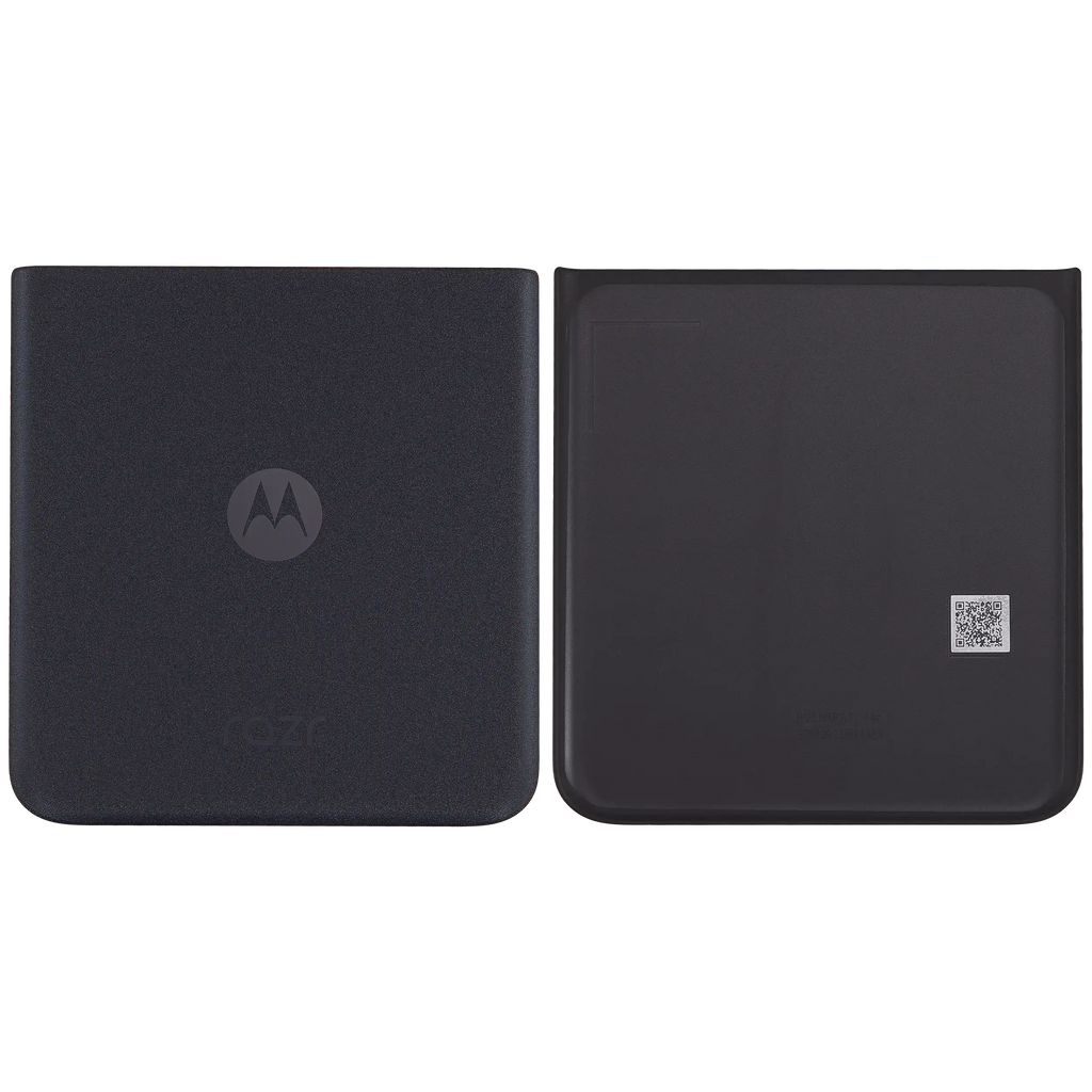 Bottom Backcover Glass für Motorola Razr Plus / Razr 40 Ultra (XT2321 / 2023) (Premium) (Infinite Black)