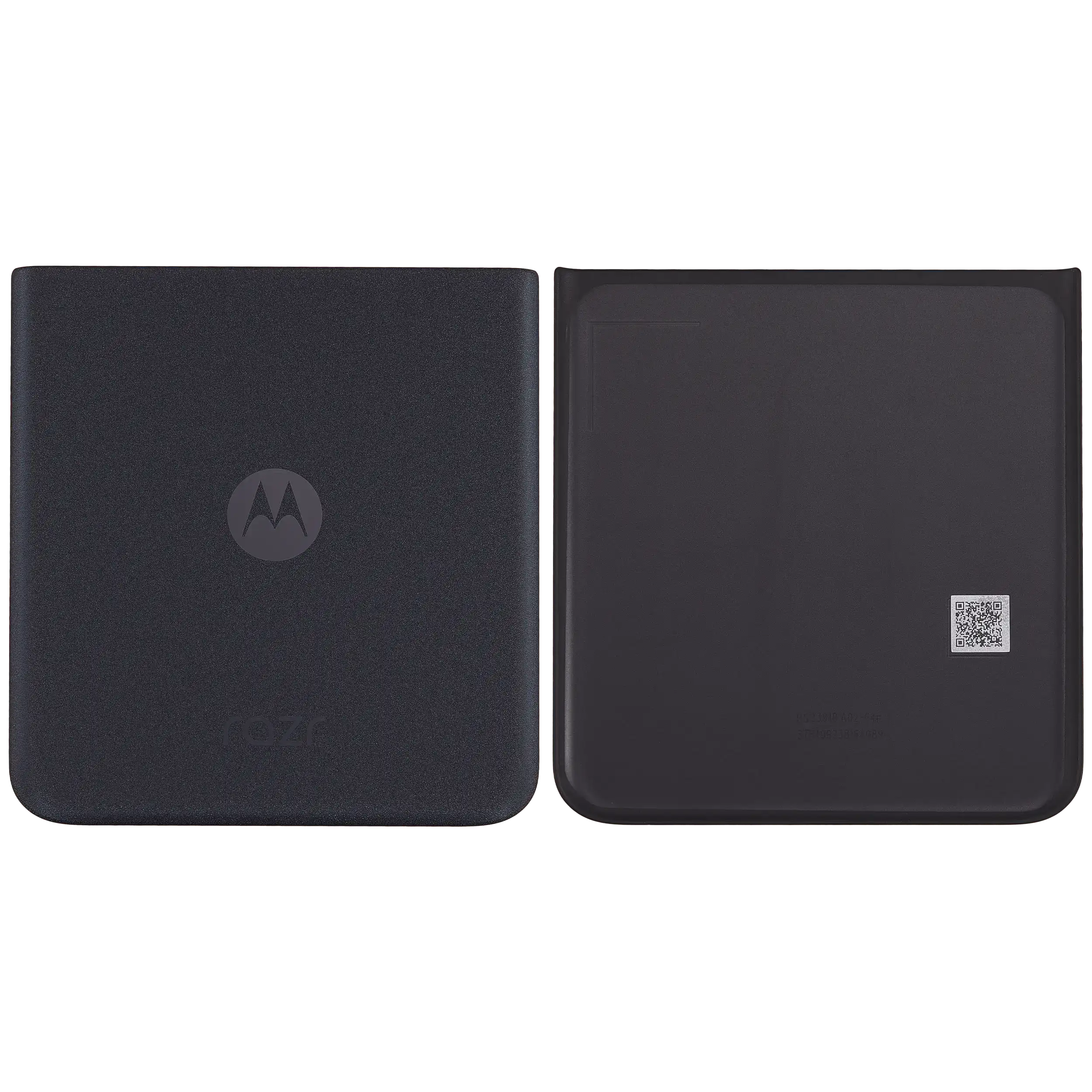 Bottom Backcover Glass für Motorola Razr Plus / Razr 40 Ultra (XT2321 / 2023) (Premium) (Infinite Black)