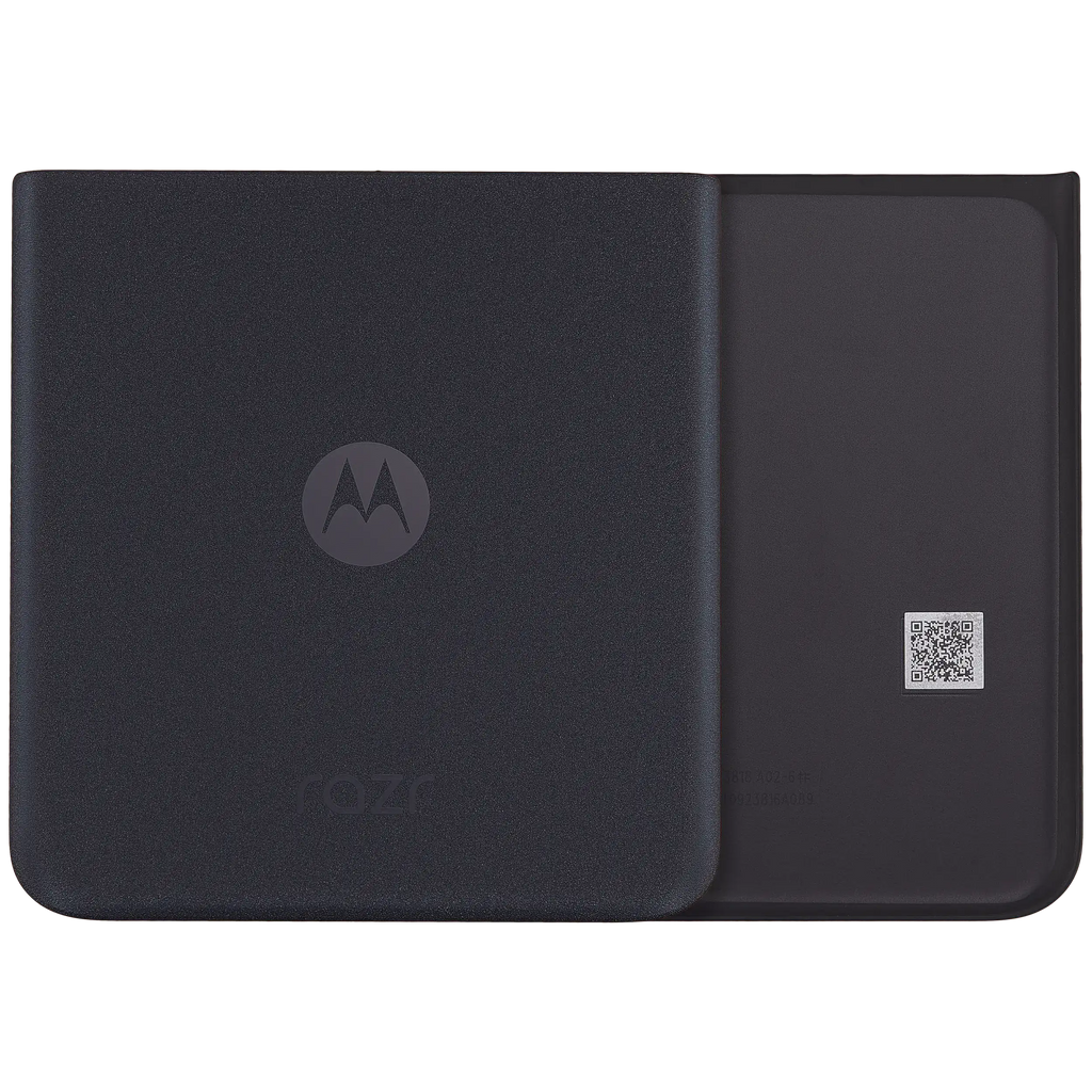 Bottom Backcover Glass für Motorola Razr Plus / Razr 40 Ultra (XT2321 / 2023) (Premium) (Infinite Black)