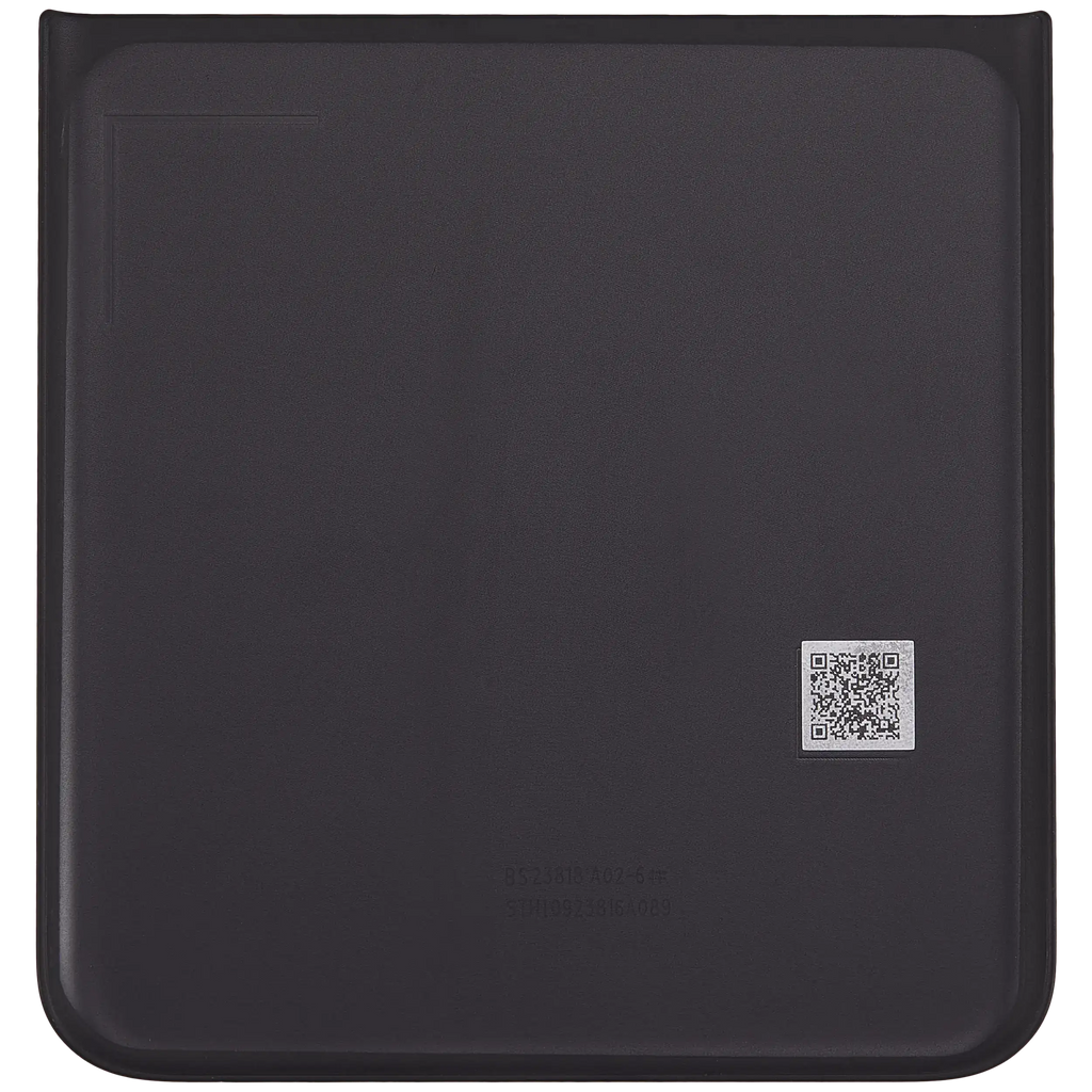 Bottom Backcover Glass für Motorola Razr Plus / Razr 40 Ultra (XT2321 / 2023) (Premium) (Infinite Black)