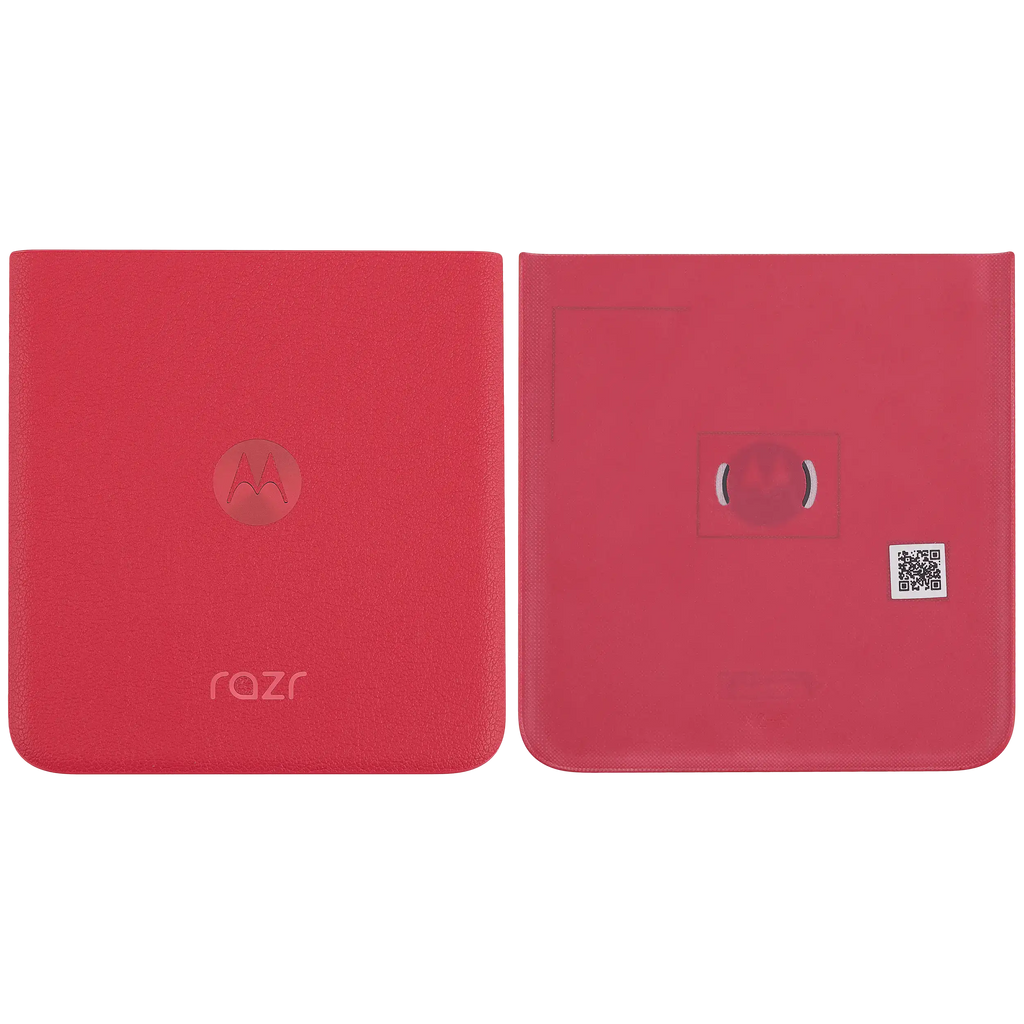 Bottom Backcover Glass für Motorola Razr Plus / Razr 40 Ultra (XT2321 / 2023) (Premium) (Viva Magenta)