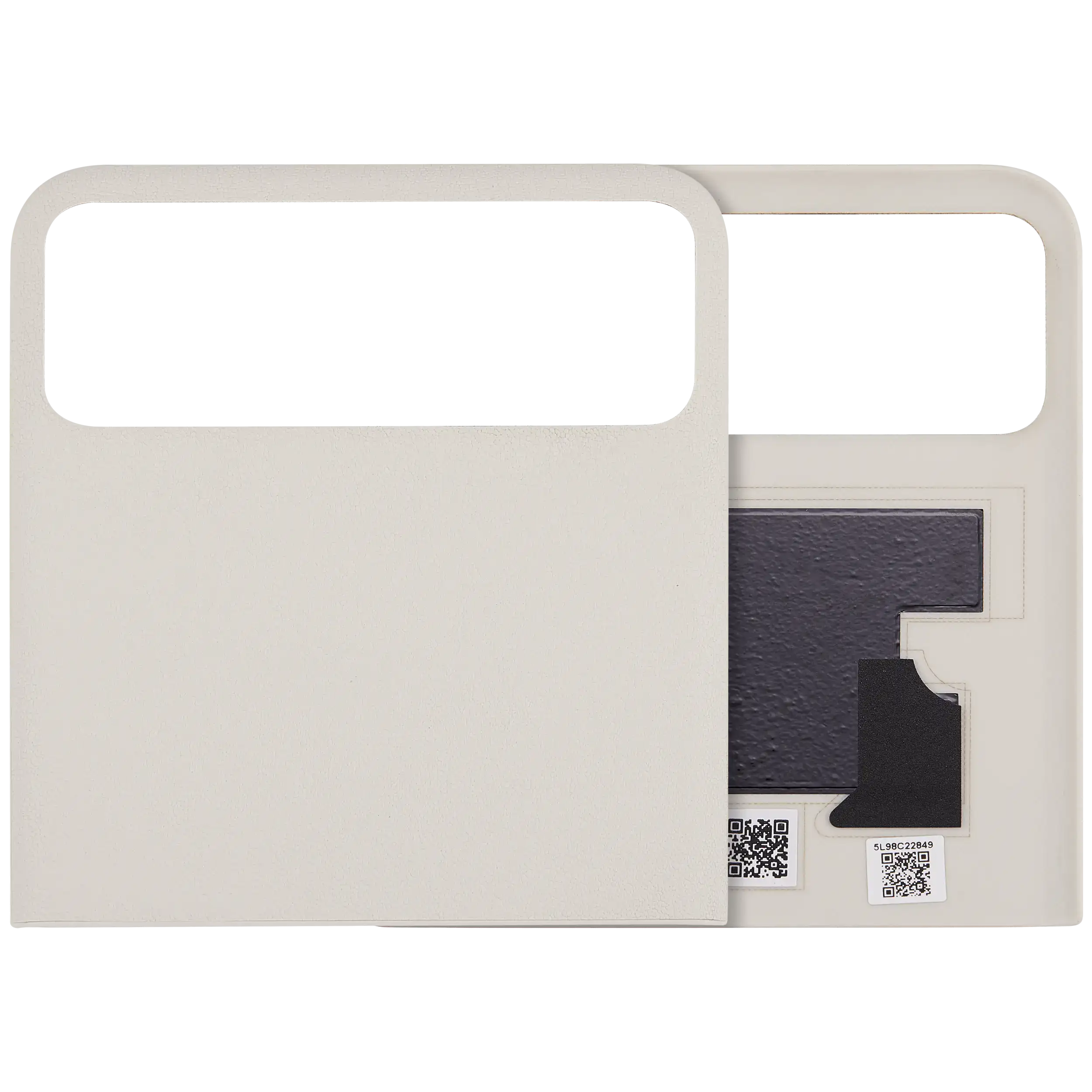 Top OLED Backcover Glass für Motorola Razr / Razr 40 (XT2323 / 2023) (Premium) (Vanilla Cream)