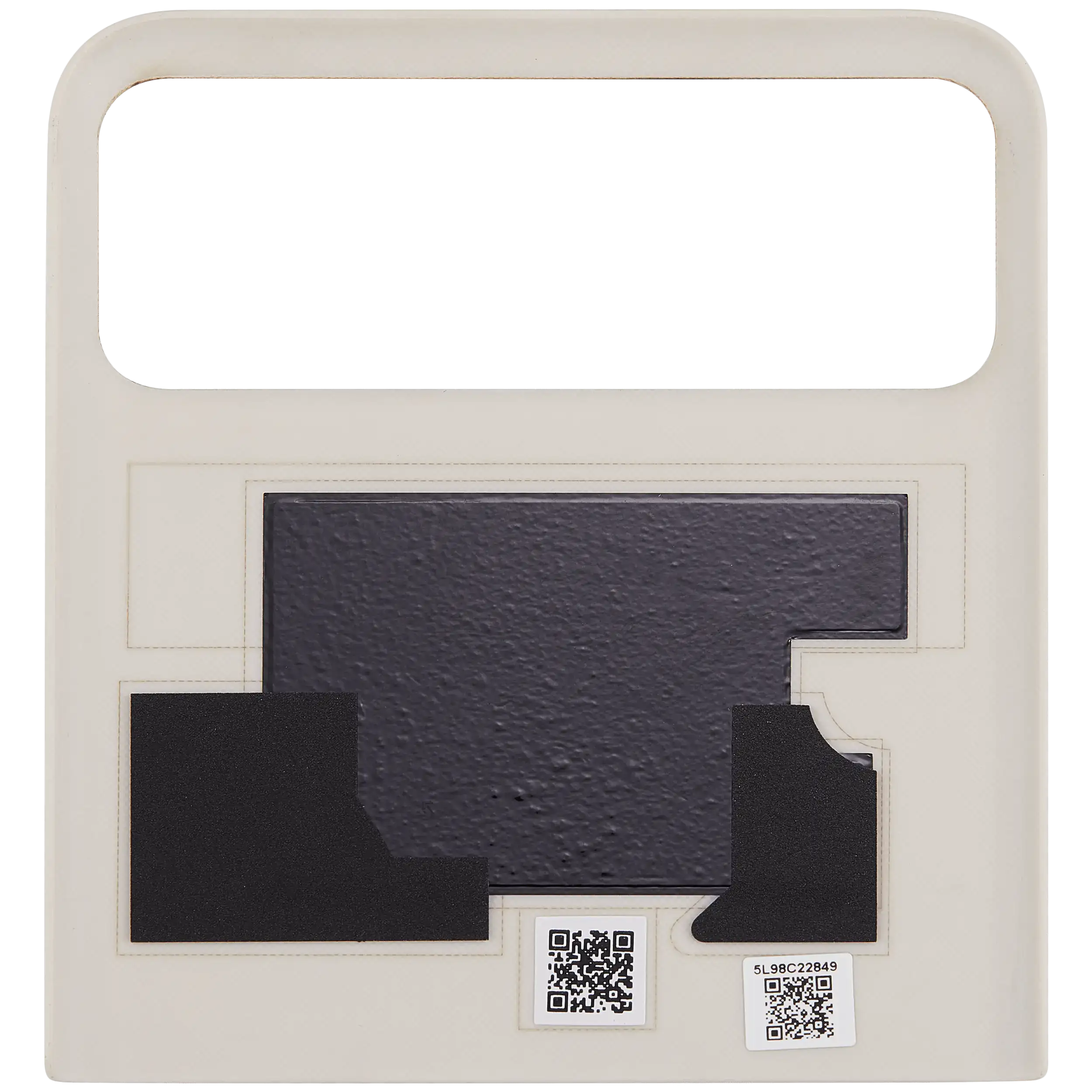 Top OLED Backcover Glass für Motorola Razr / Razr 40 (XT2323 / 2023) (Premium) (Vanilla Cream)