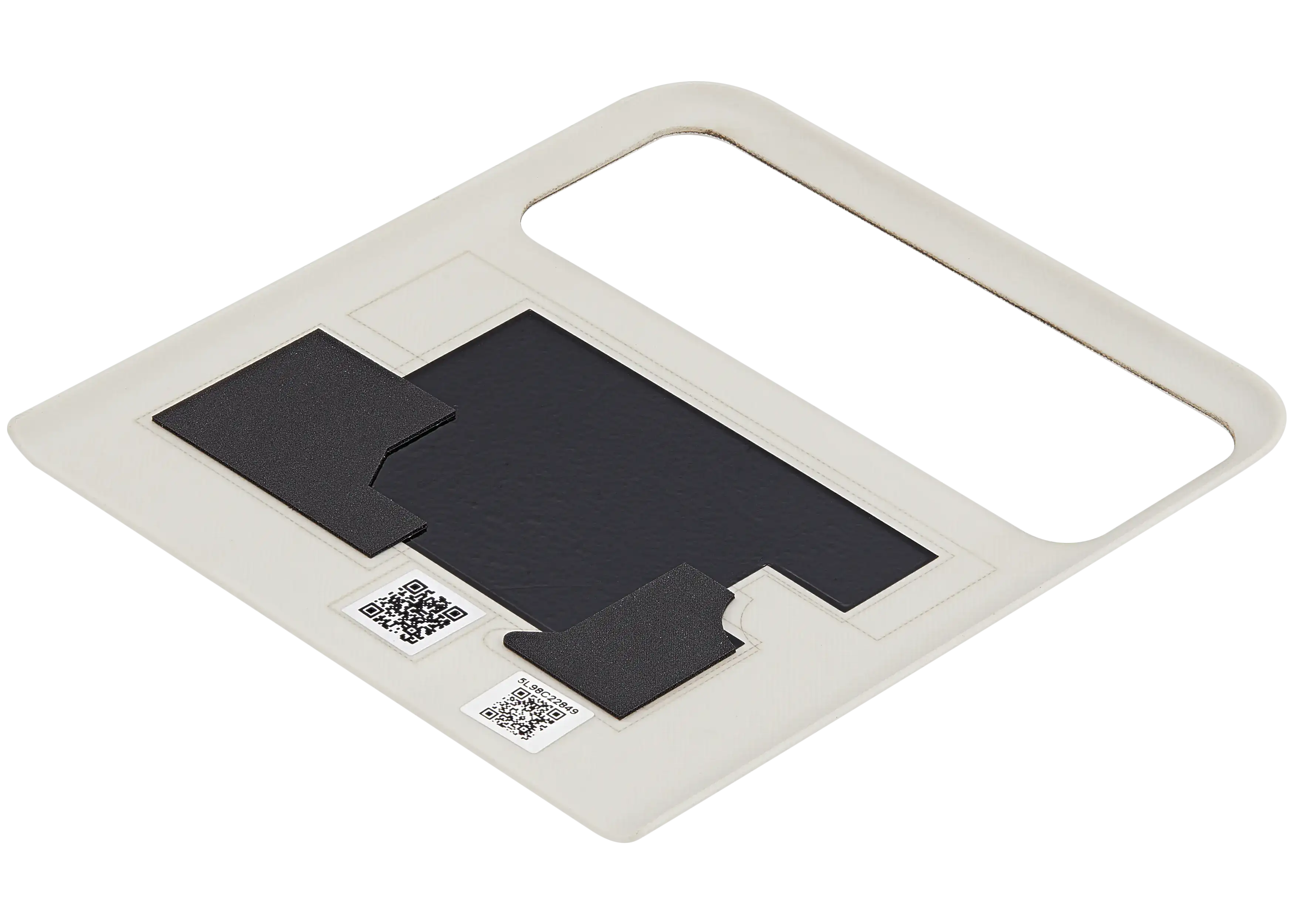 Top OLED Backcover Glass für Motorola Razr / Razr 40 (XT2323 / 2023) (Premium) (Vanilla Cream)