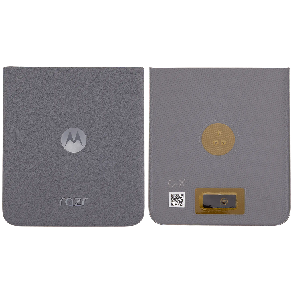 Backcover Glass für Motorola Razr / Razr 50 (XT2453 / 2024) (Premium) (Koala Grey)