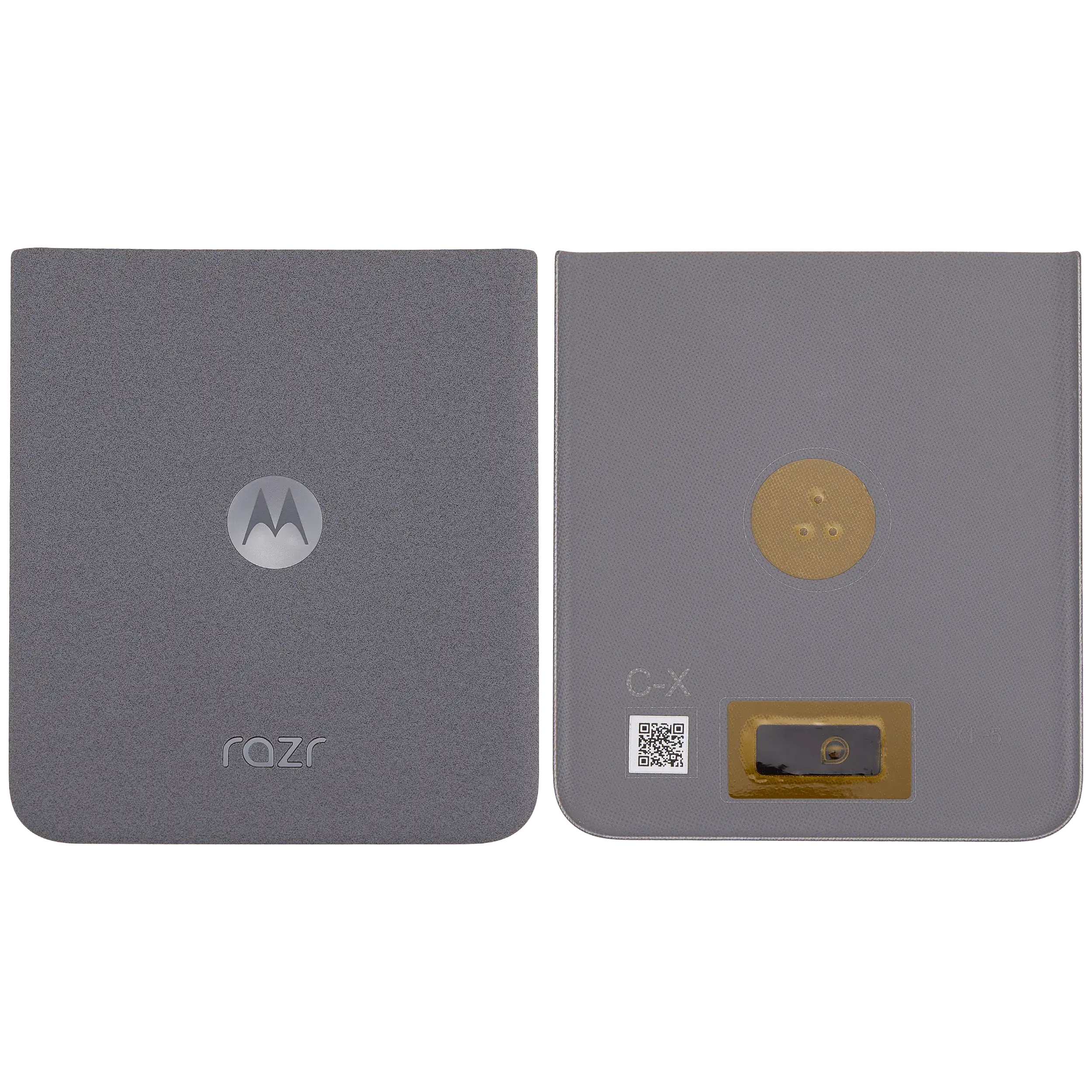 Backcover Glass für Motorola Razr / Razr 50 (XT2453 / 2024) (Premium) (Koala Grey)