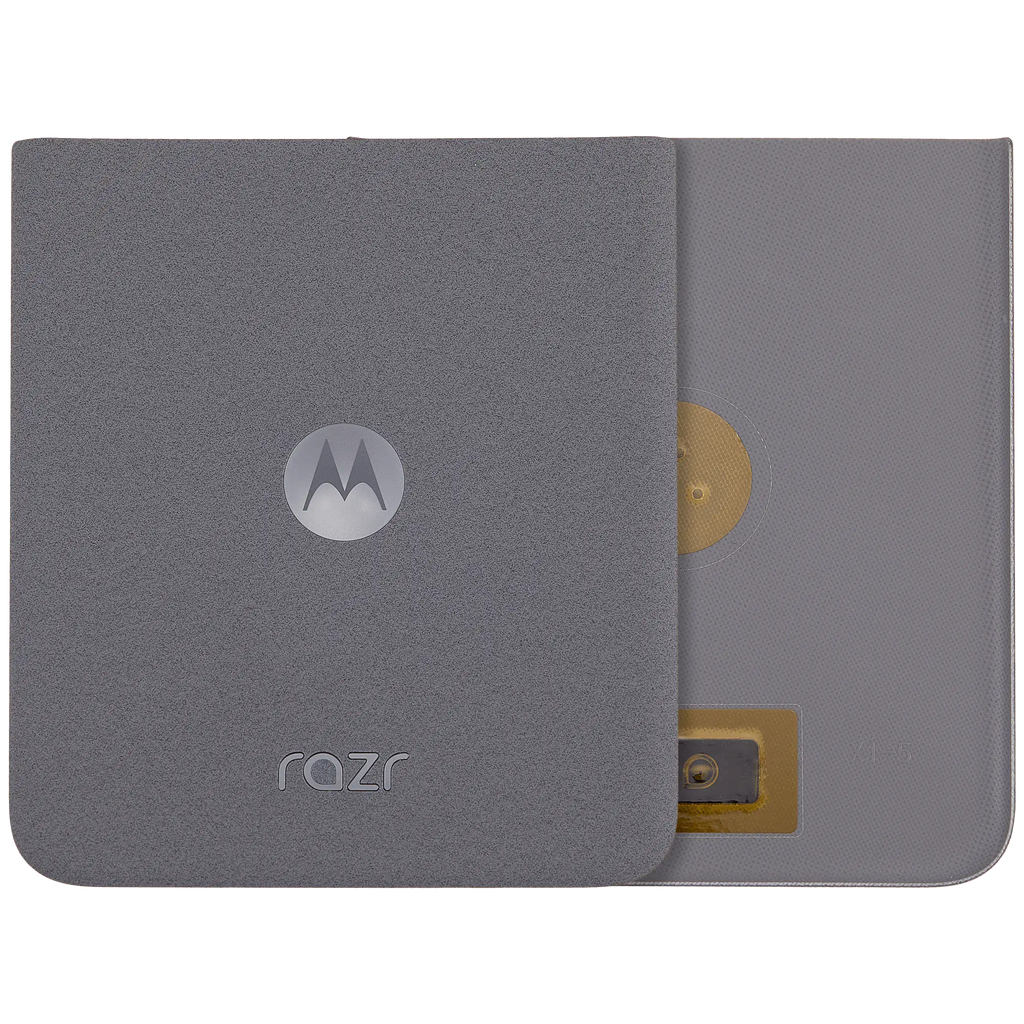 Backcover Glass für Motorola Razr / Razr 50 (XT2453 / 2024) (Premium) (Koala Grey)