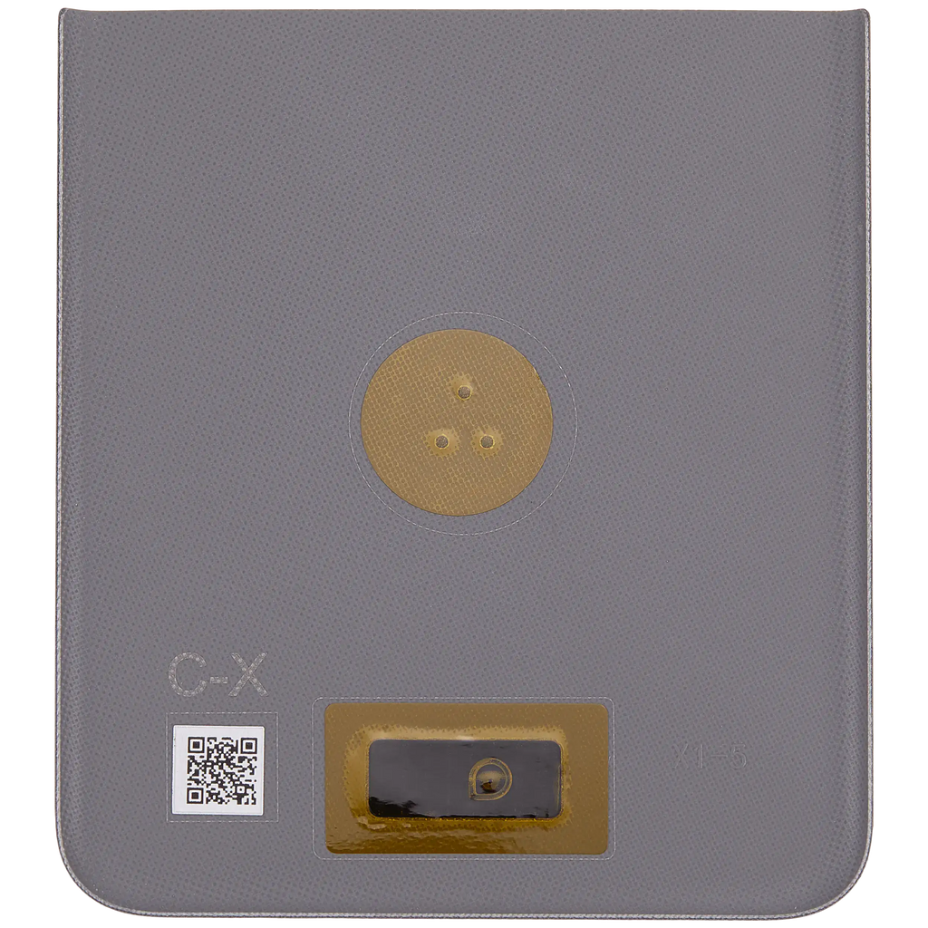 Backcover Glass für Motorola Razr / Razr 50 (XT2453 / 2024) (Premium) (Koala Grey)