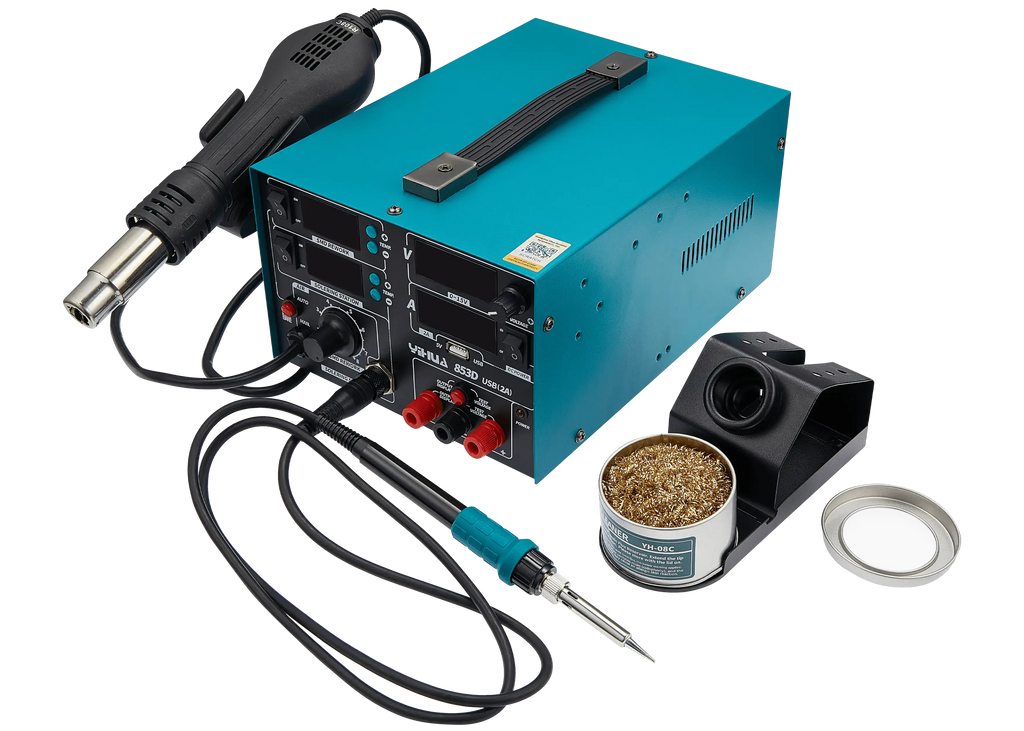 3-in-1 Rework Soldering Station (853D) (YiHua) (110V / North American)