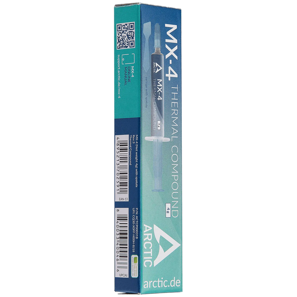 Arctic Silver MX-4 Wärmeleitpaste, kohlenstoffbasiert, Hochleistungs-Wärmeleitpa