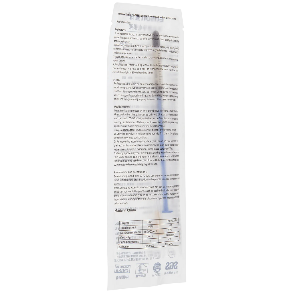Silver conductive paste in syringe (0.3 ml)