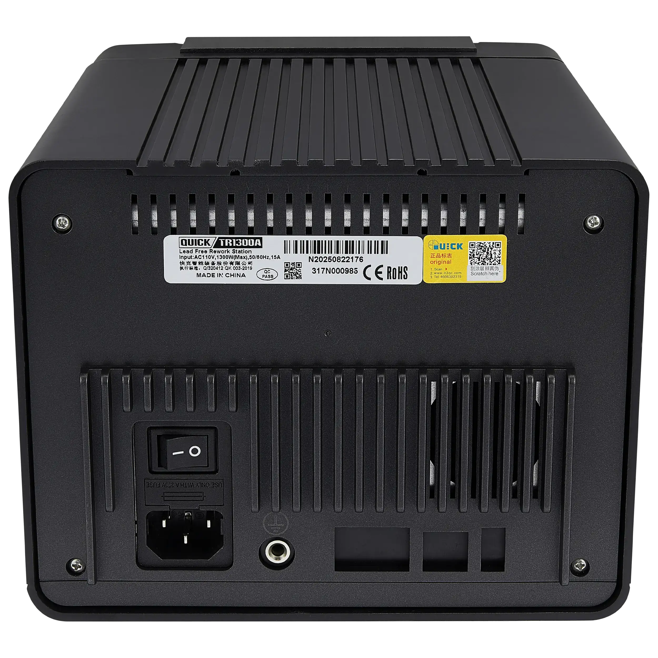 Quick TR1300A Intelligente Heißluft-Rework-Lötstation (1300W, 110V, Nordamerika)