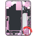 Midframe/Rahmen mit Ladebuchse Flex, Kleinteile für iPhone 16 Plus (Pink, OEM A)