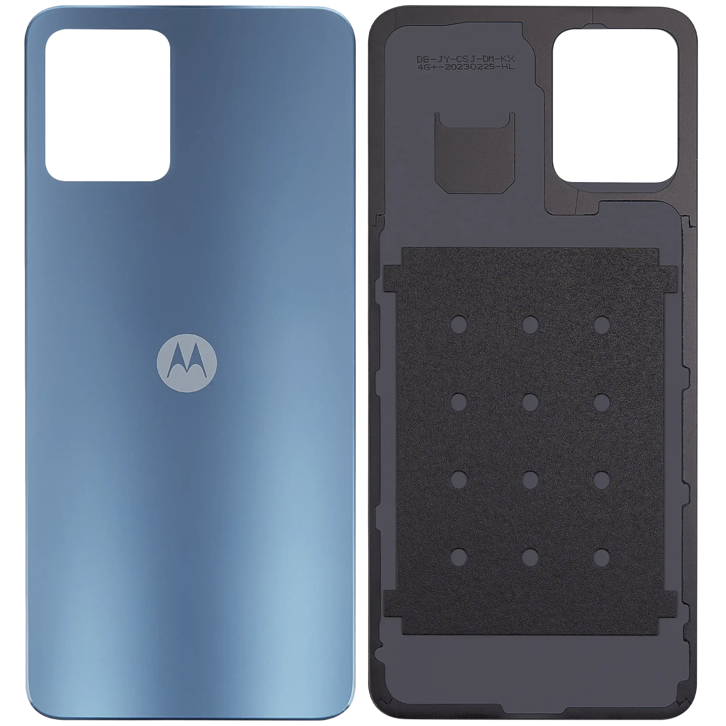 Backcover Glass für Motorola Moto G23 (XT2333 / 2023) (Premium) ((Steel Blue)