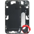 Midframe/Frame with Small Parts for iPhone 16 Plus (US Version) (Used OEM Pull, Grade B) (Black)